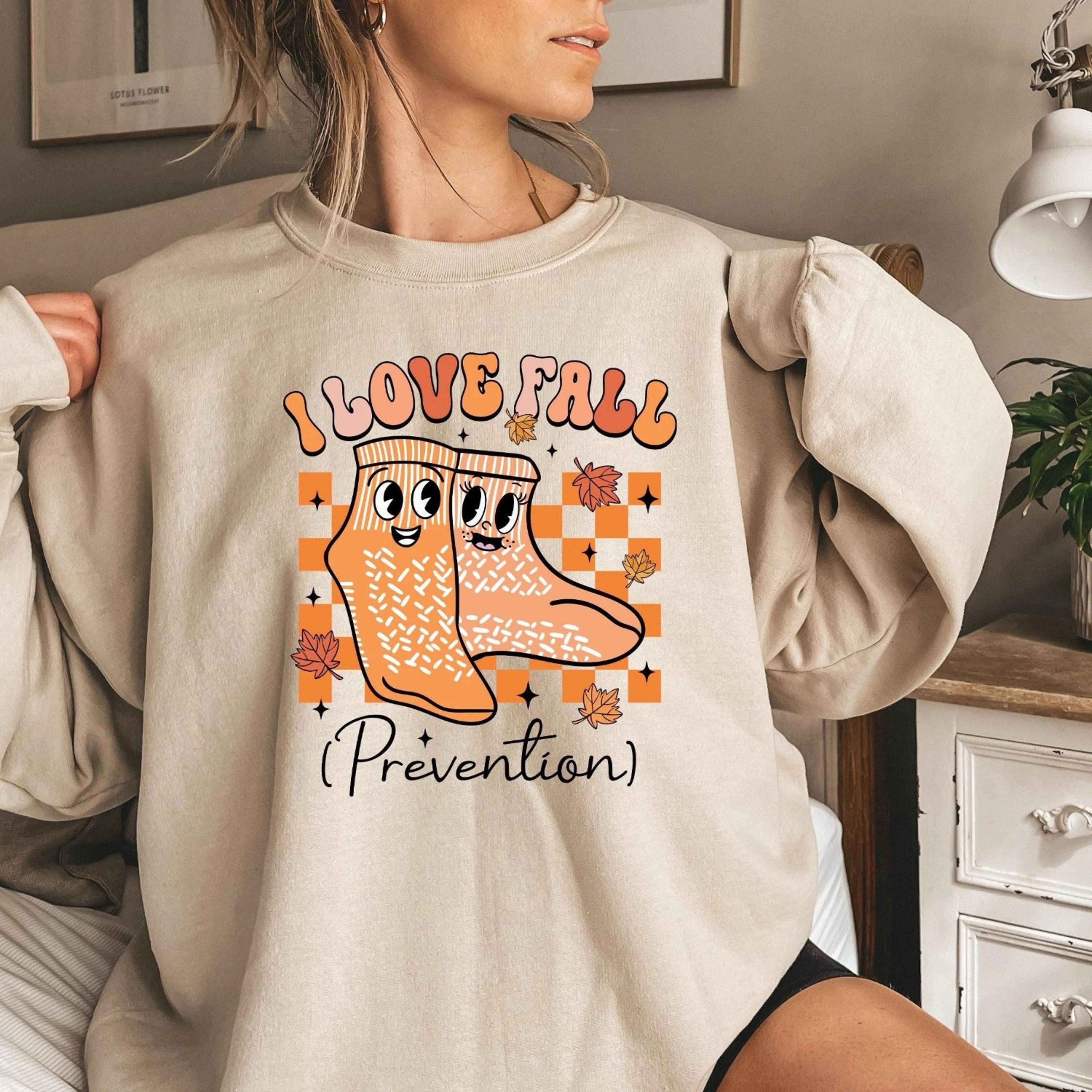 i love fall prevention shirt, thanksgiving nurse sweater, fall risk dpt spt pta crewneck, ot shirt, physical therapy shi