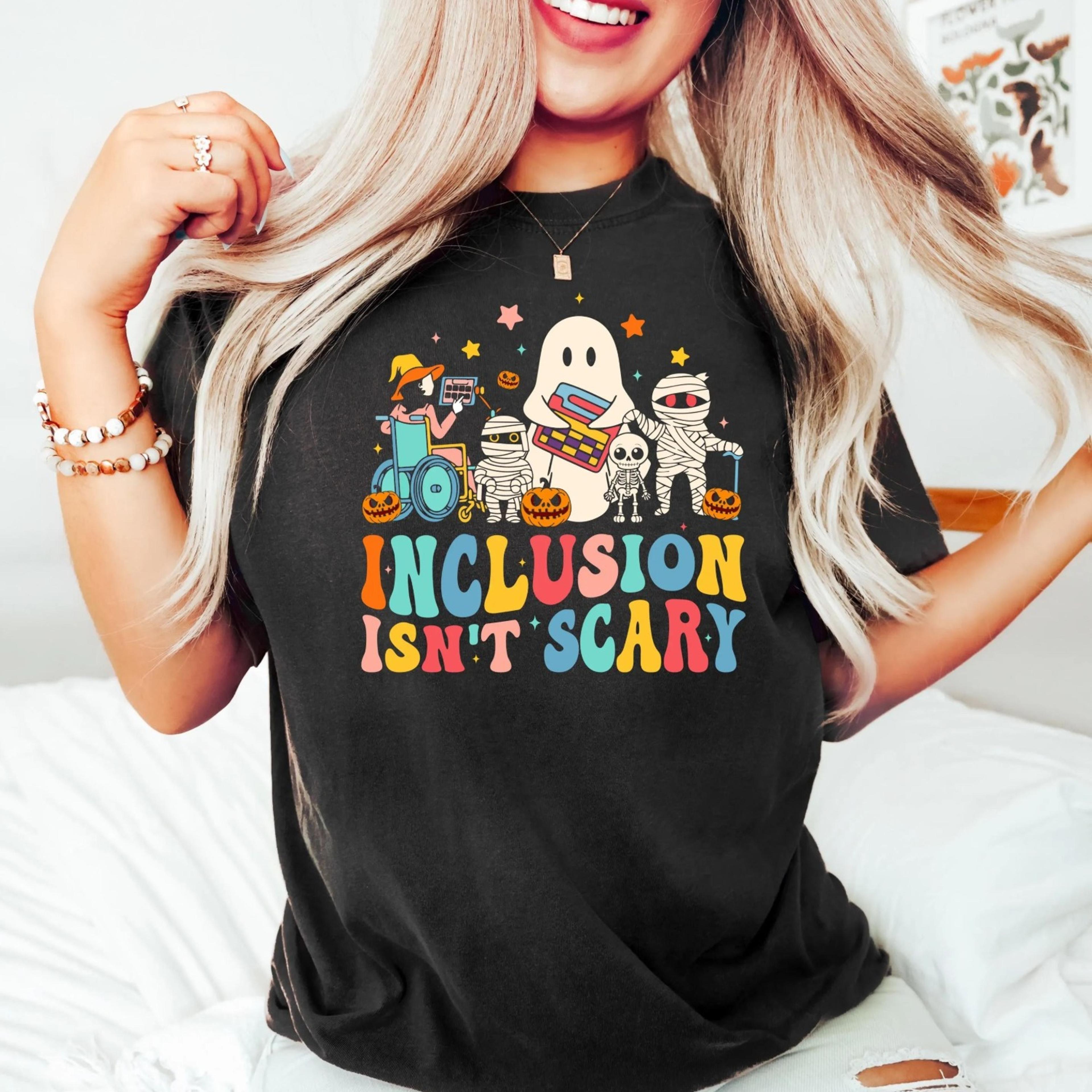 halloween shirt, slp halloween shirt, halloween sped teacher tee ,inclusion awareness shirt, teacher tee