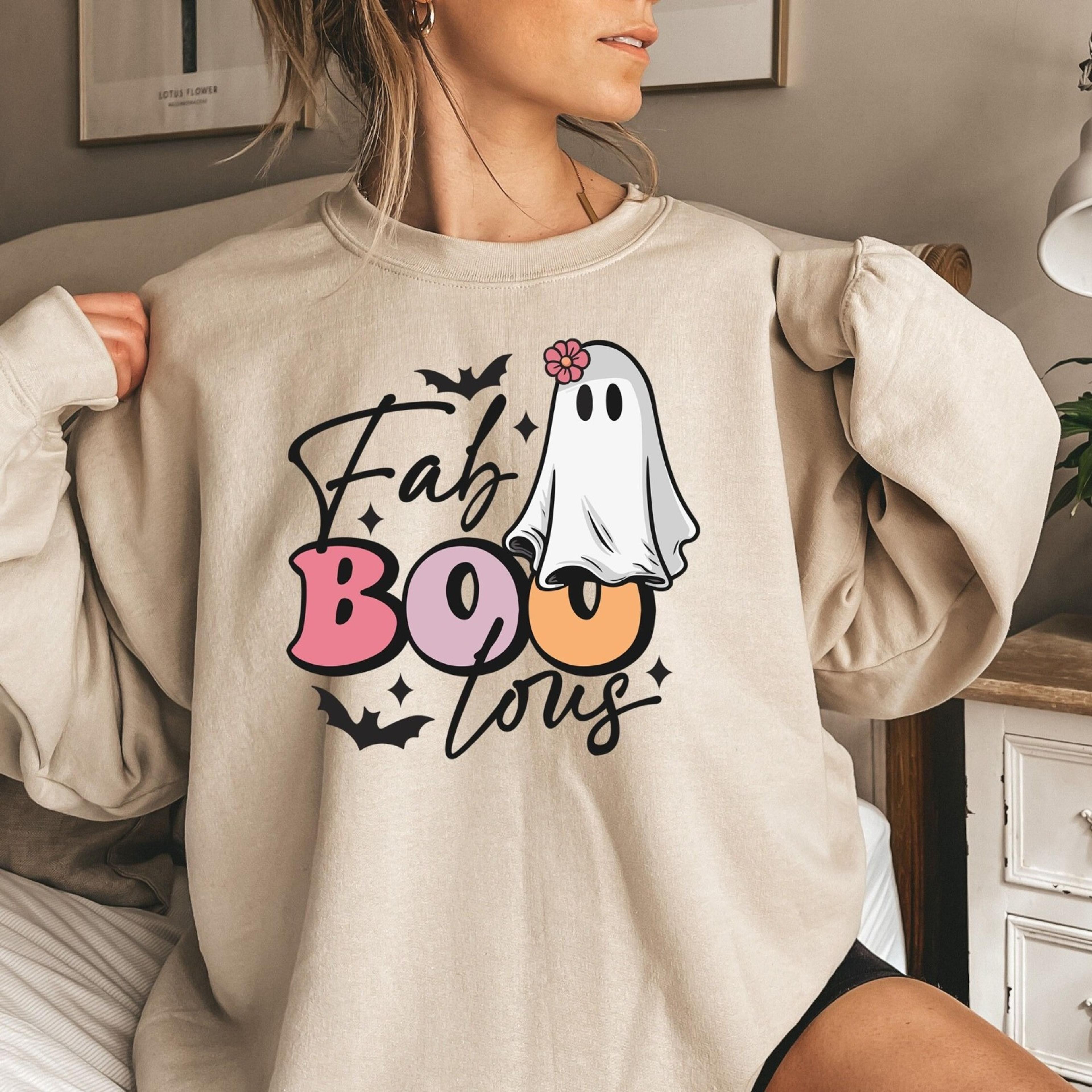 fab boo lous unisex shirt halloween shirt lous shirt cute boo shirt ghost shirt witch shirt retro fall shirt spooky seas