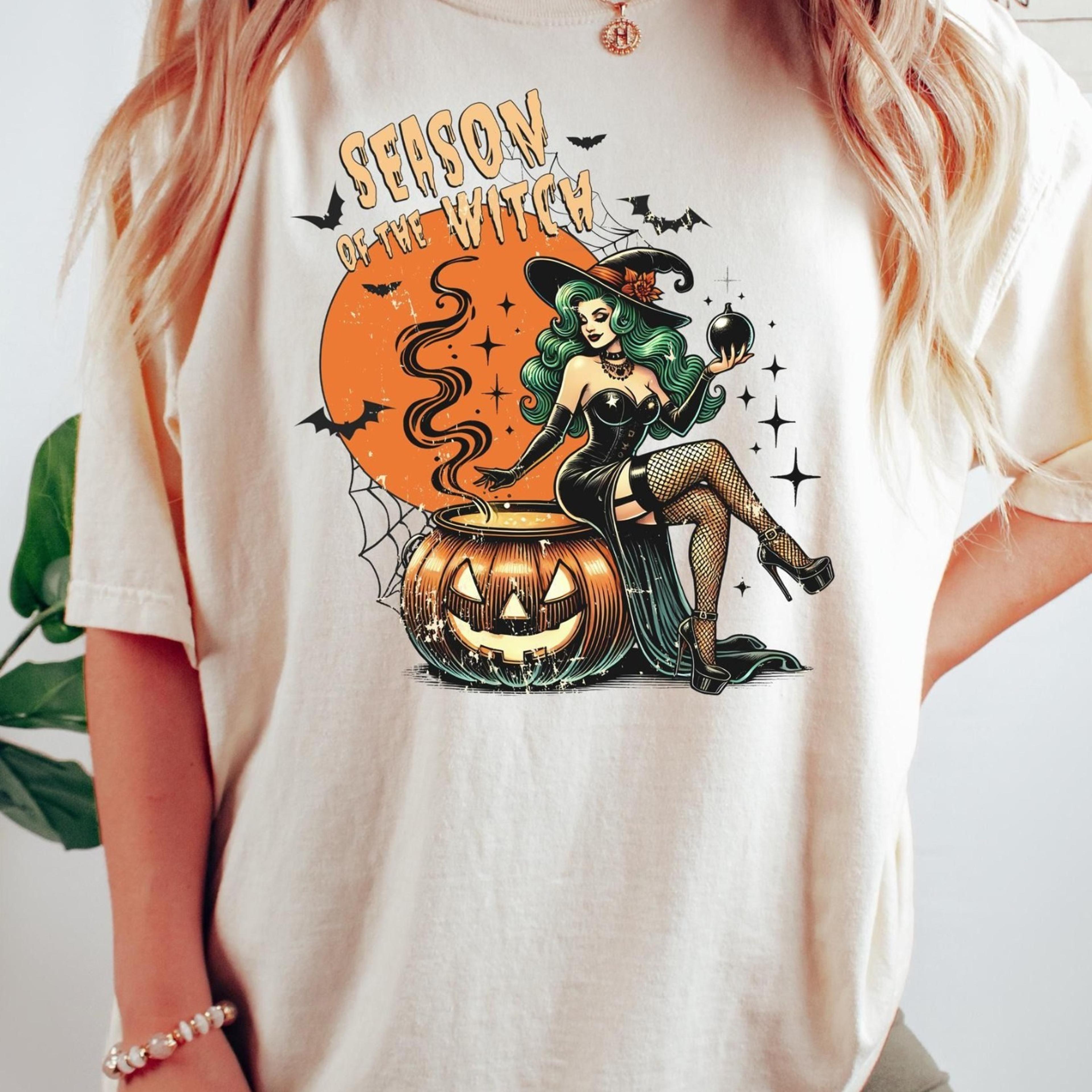 season of the witch shirt, halloween witch shirt, halloween gift, women halloween shirt, spooky season shirt, fall shirt