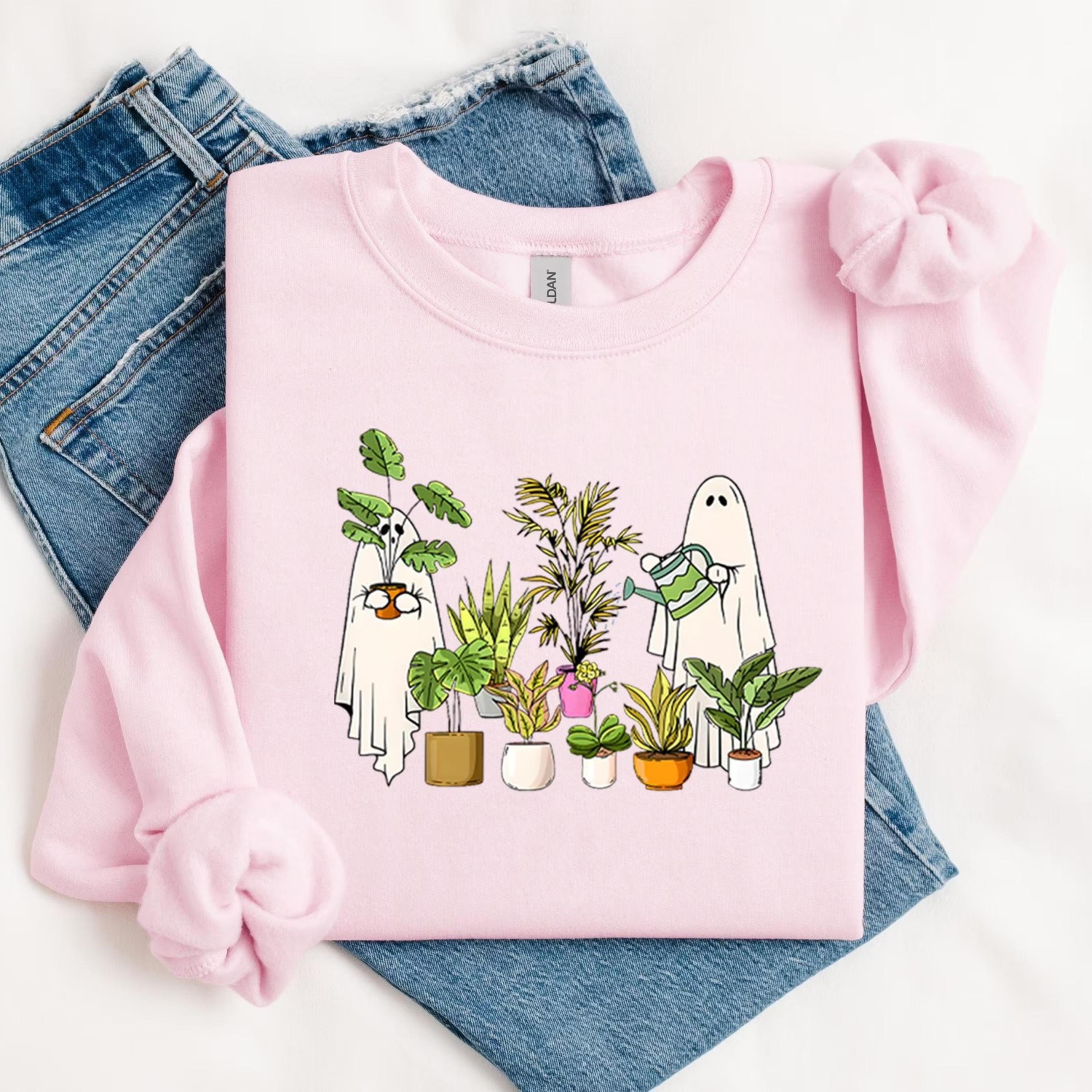 ghost plant shirts crazy plant lady tshirt, ghost plant lady, halloween plants ,ghost plant lady, ghost plant shirts