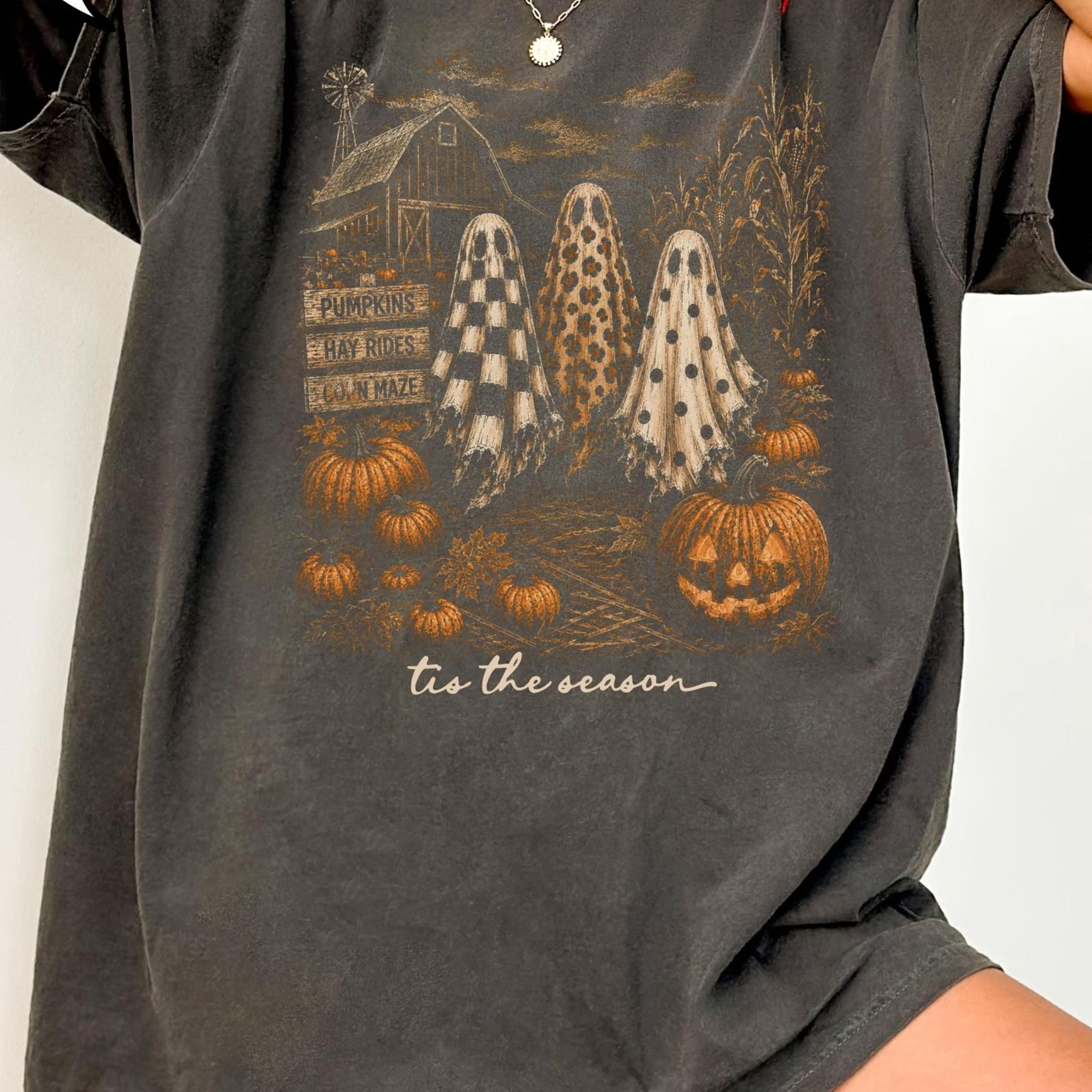 tis the season t-shirt, halloween ghost shirt, spooky season shirt