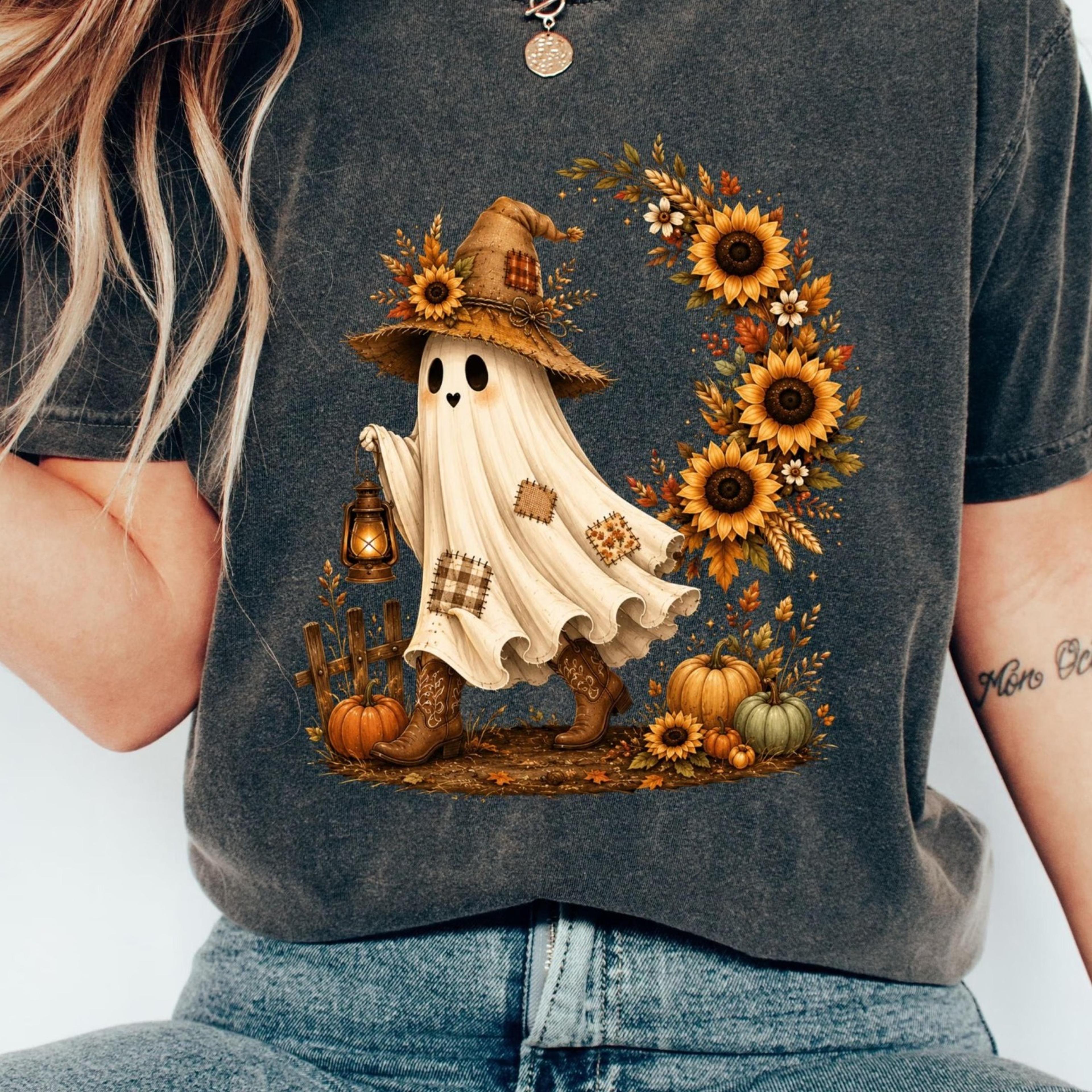 autumn moon t-shirt fall moon shirt pumpkin season tee