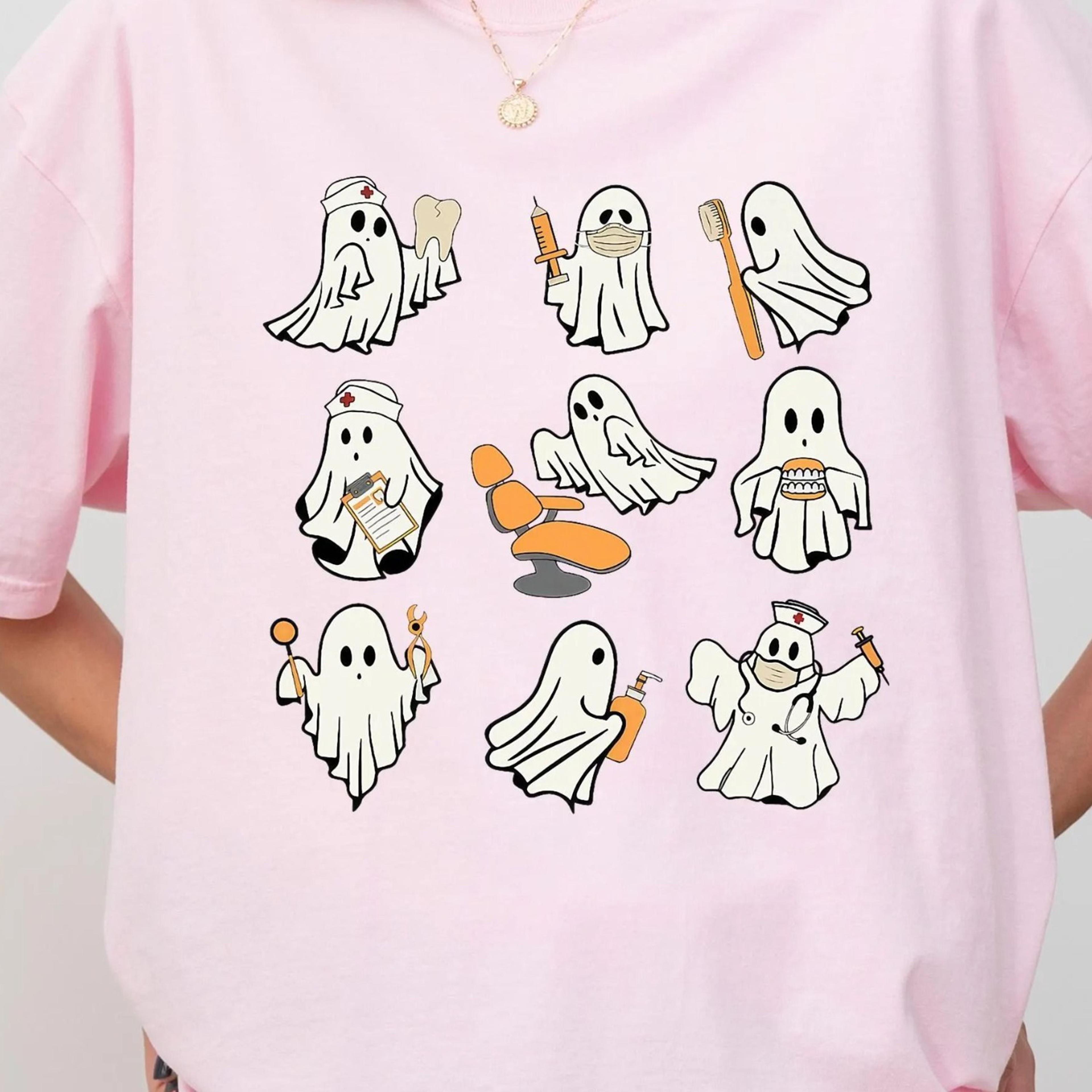 ghost dentist t-shirt, dental halloween shirt, halloween dental graduation shirt, halloween party shirt