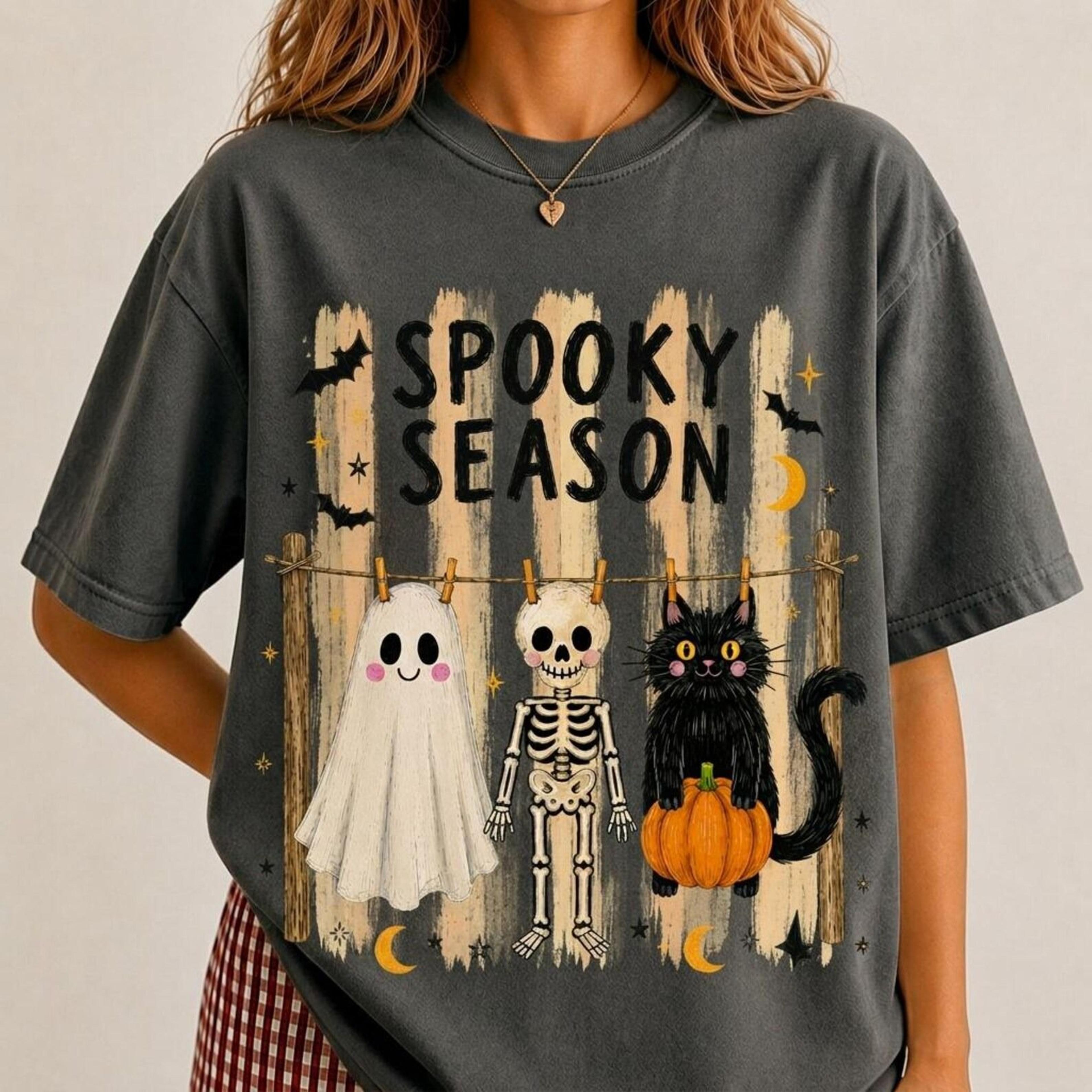 preppy spooky season shirt preppy coquette skeleton tee, trendy fall t-shirt, girly halloween shirt, striped boutique