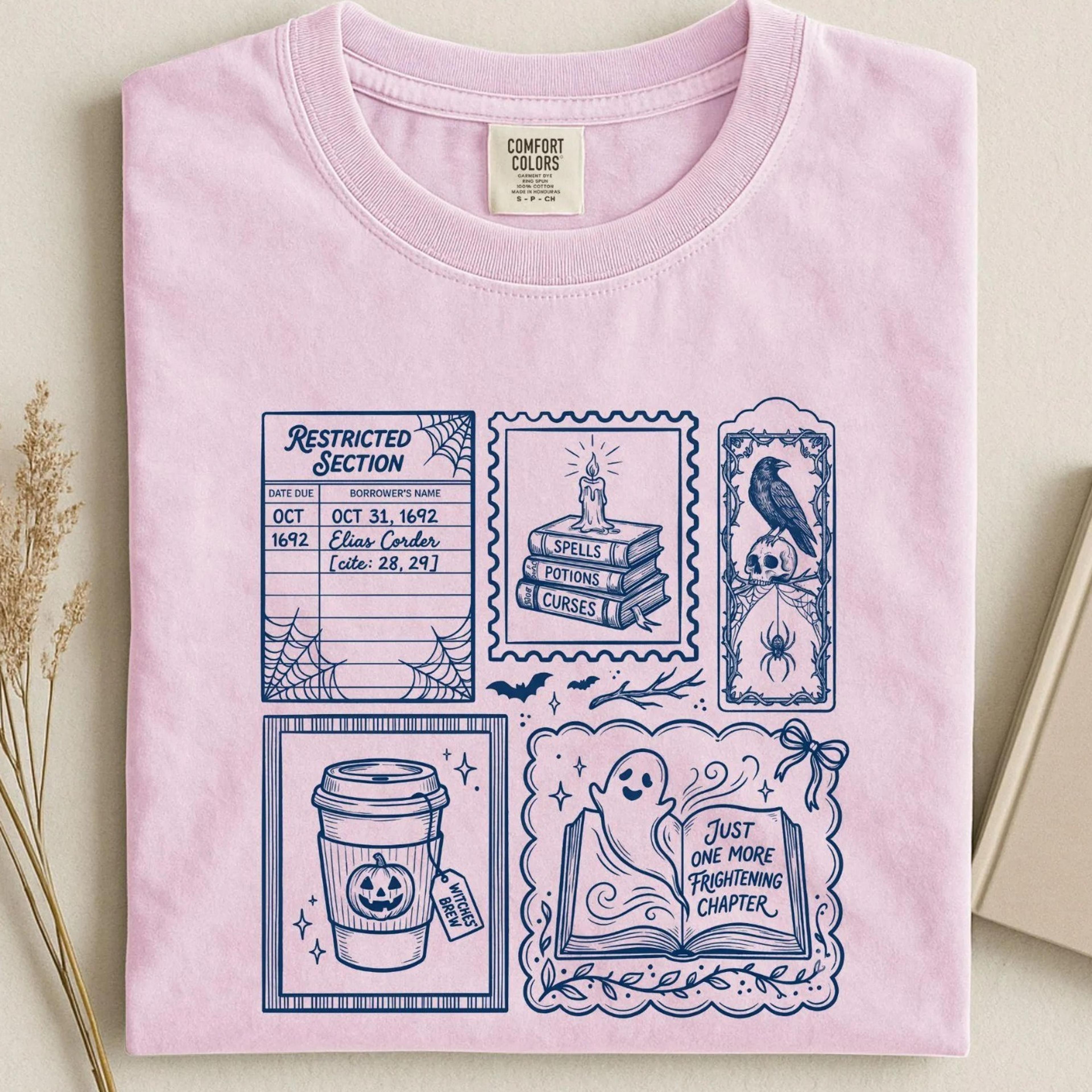 halloween book lover shirt, spooky bookish shirt, librarian halloween tee, bookworm gift, dark academia reader tee