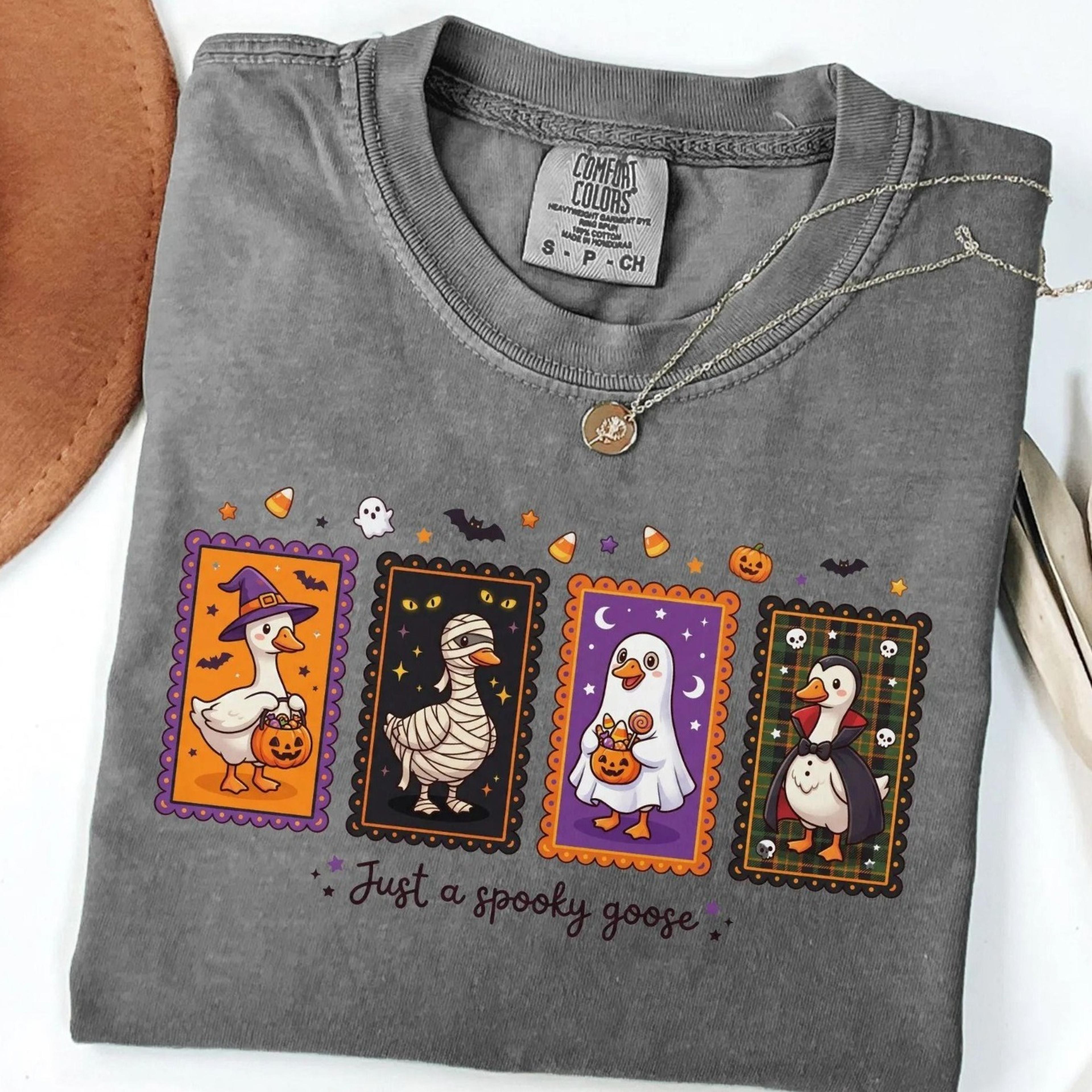 spooky goose shirt, funny halloween goose tee, silly goose shirt, goose , cute horror goose, spooky season