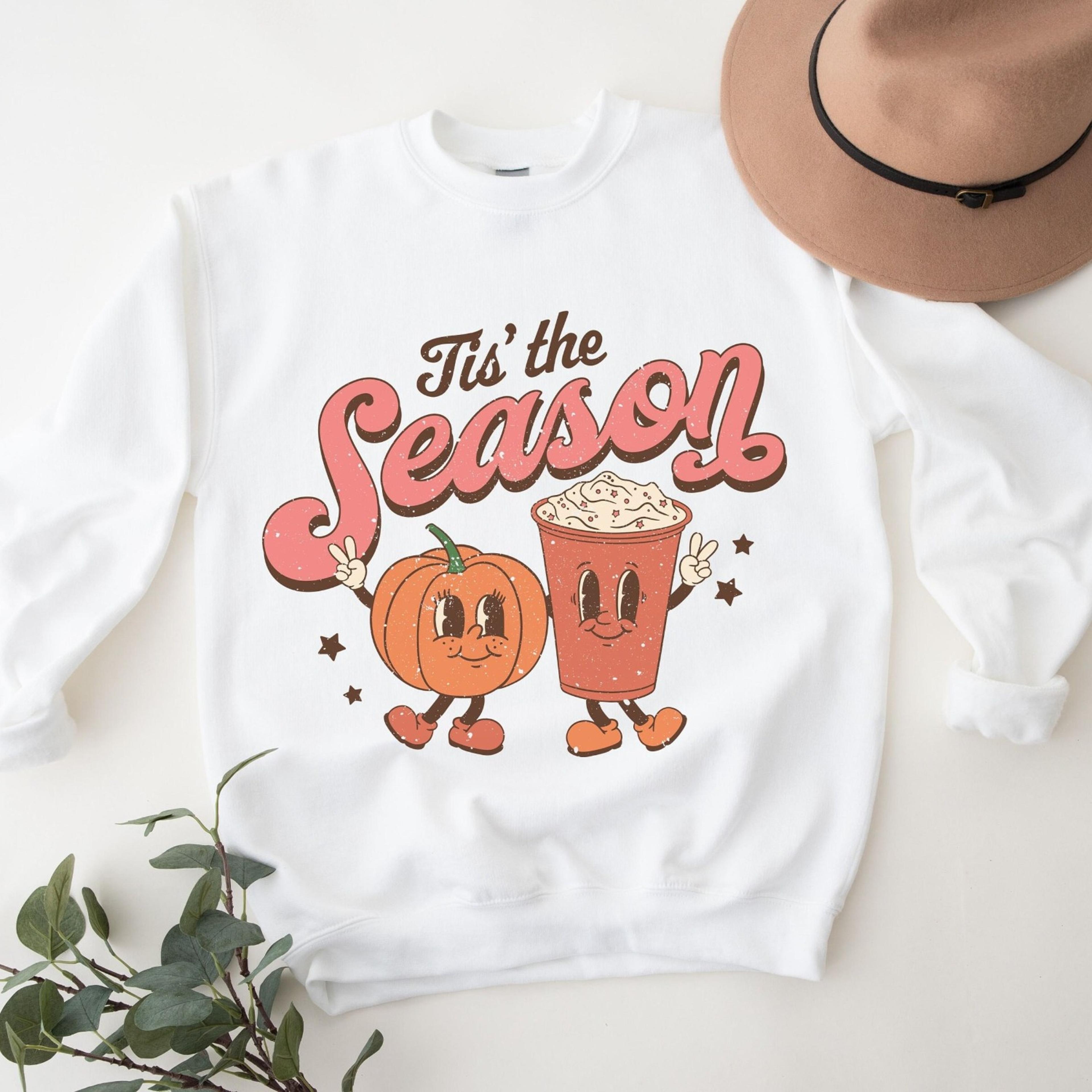 pumpkin spice season sweatshirt | retro halloween graphic, fall apparel