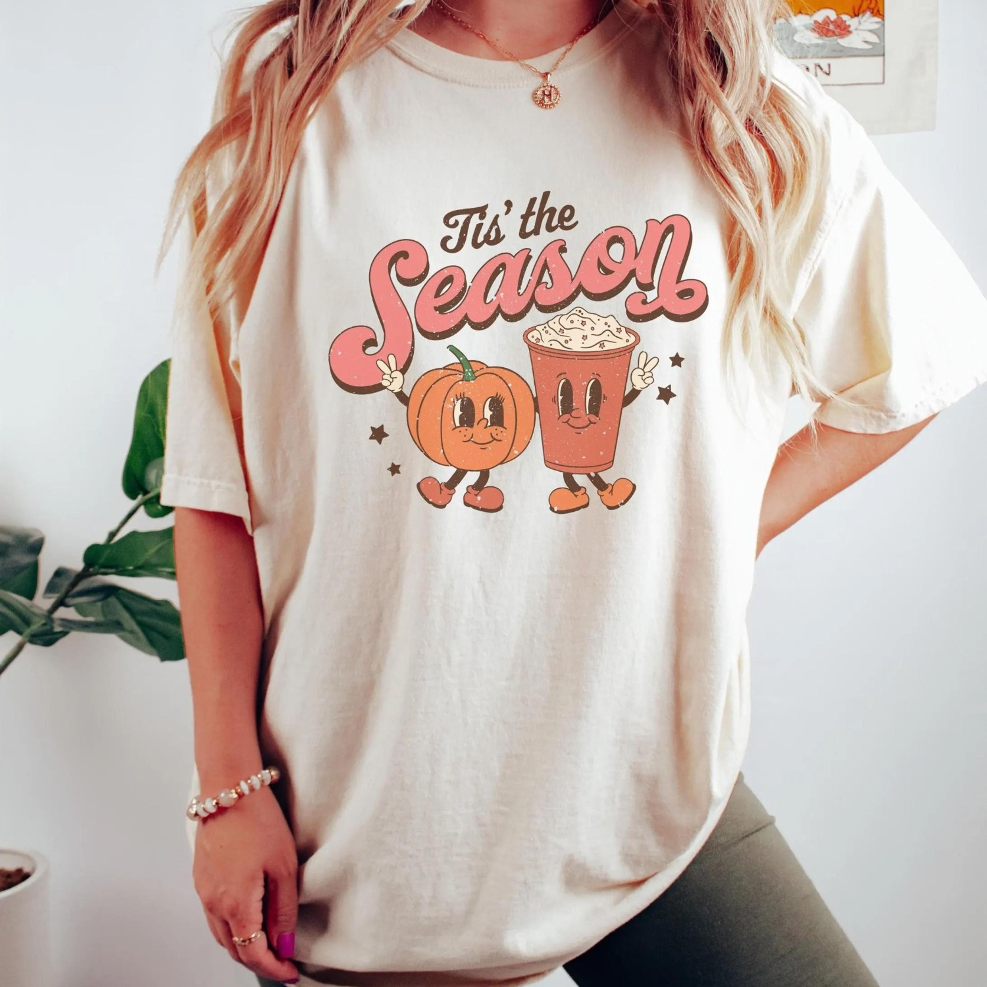 retro pumpkin spice season t-shirt, vintage halloween tee