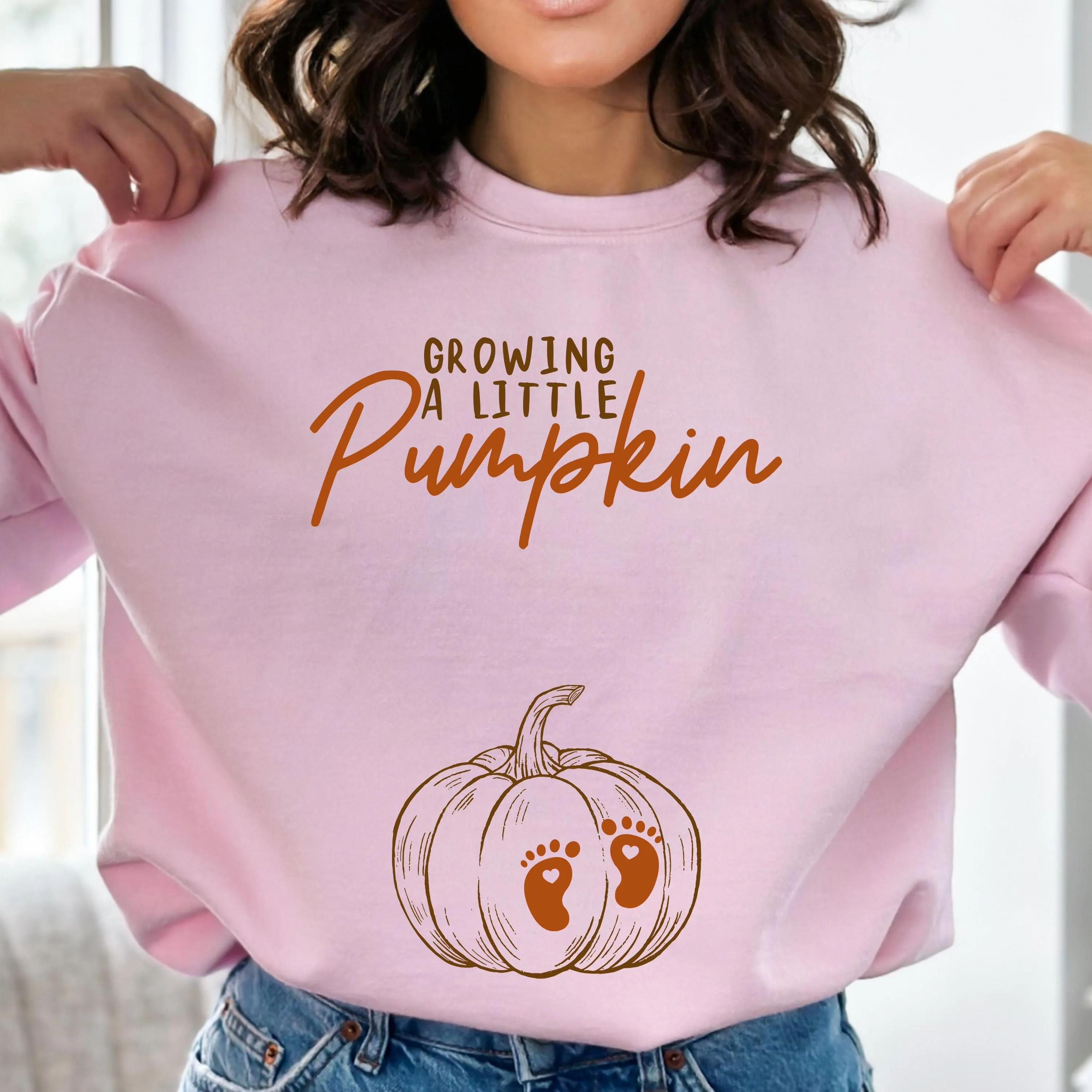 growing a little pumpkin shirt fall maternity sweater pregnancy thanksgiving sweatshirt fall pregnancy announcement gift