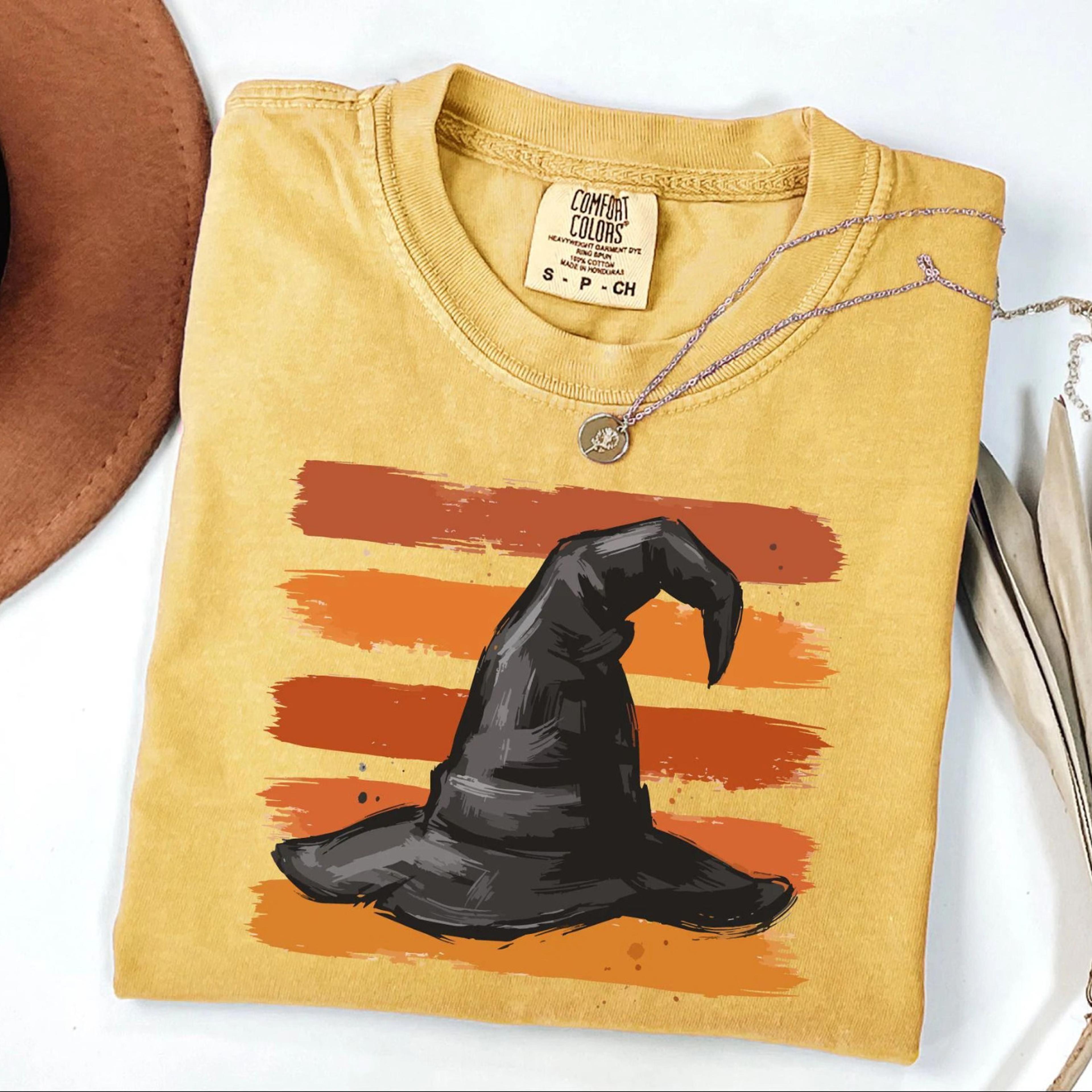 halloween witch hat shirt, cute spooky season tee, fall festival outfit