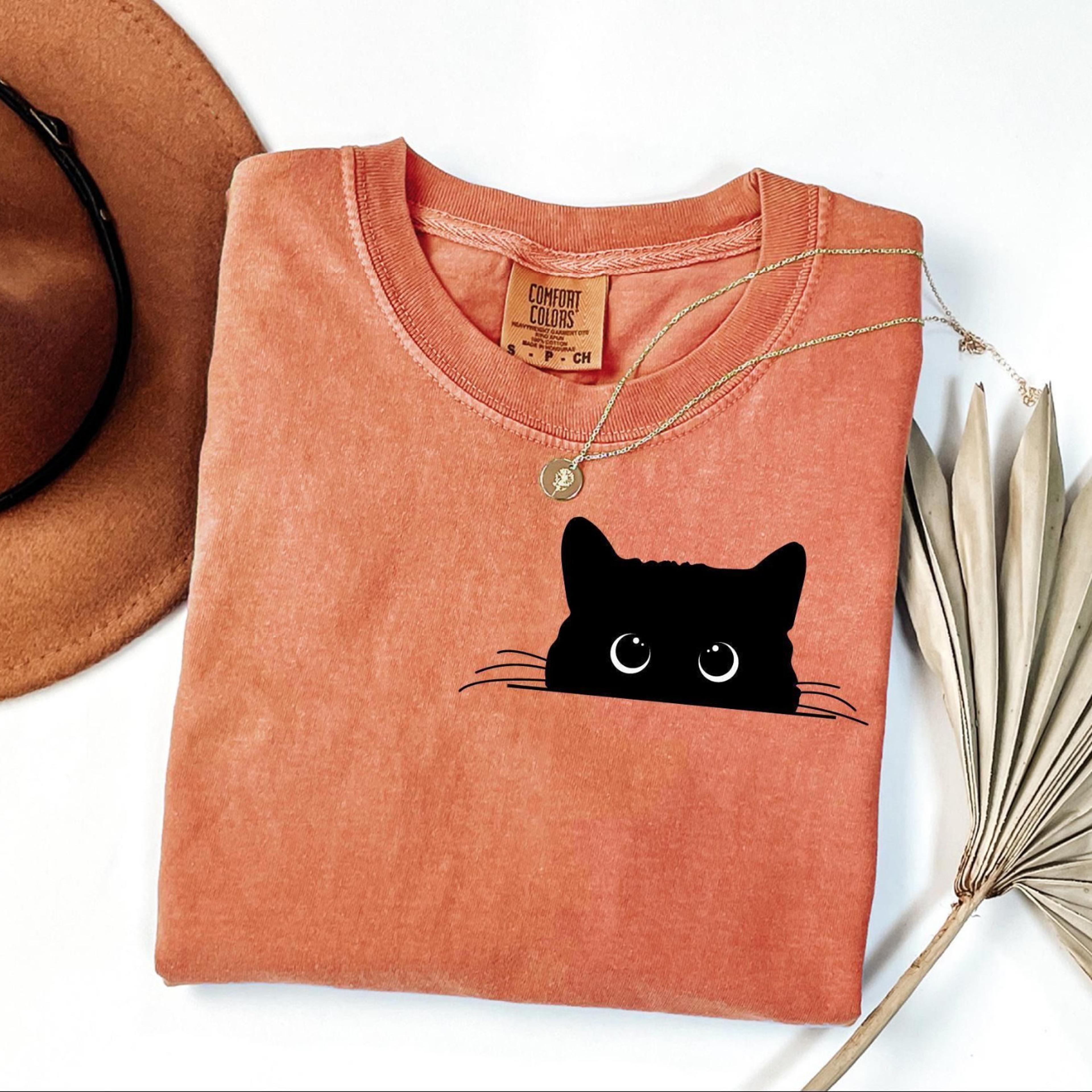 cute halloween cat shirt, gift for cat lovers, womens cat halloween gift, spooky cat shirt, halloween cat owners gift
