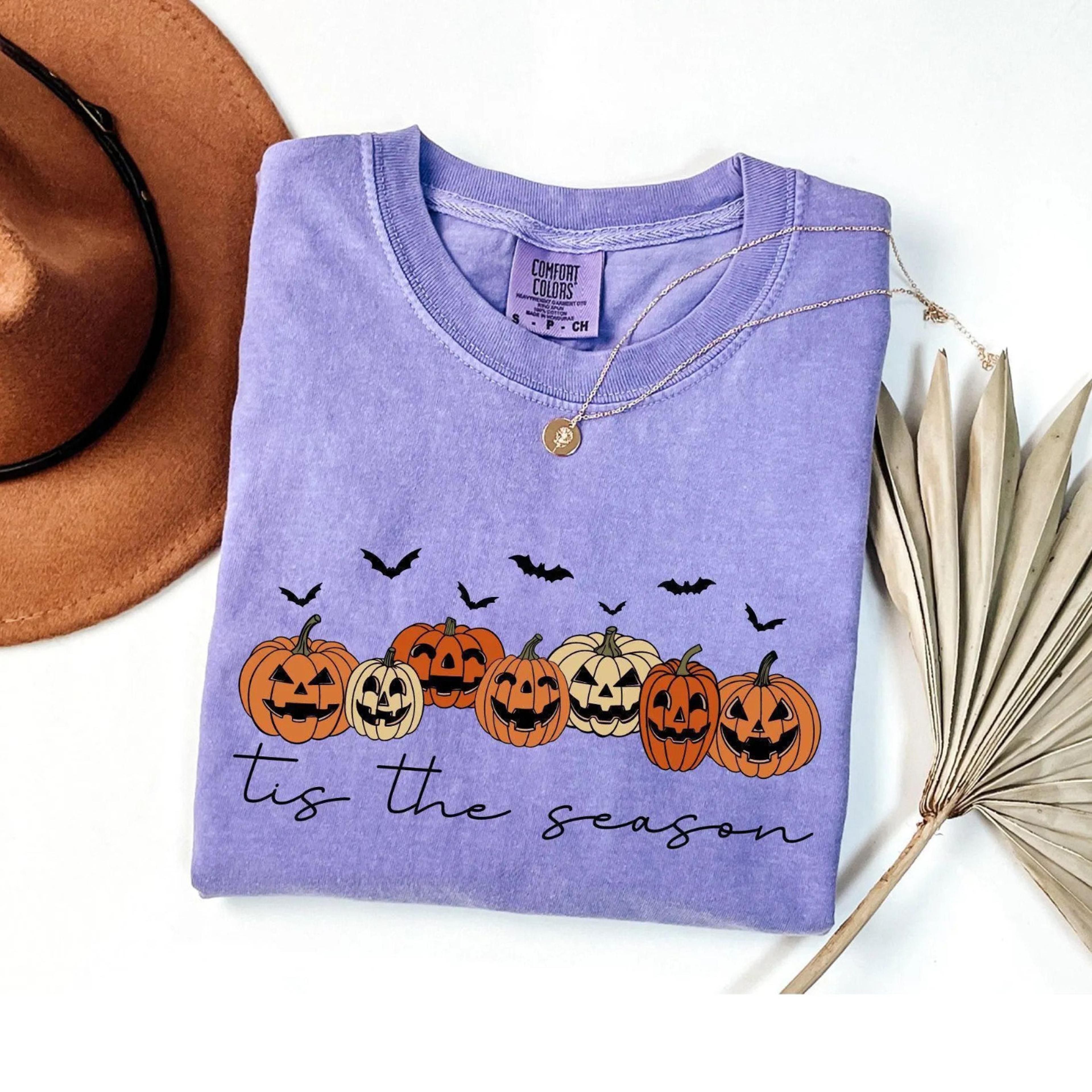 pumpkin shirt, tis the season, cute halloween pumpkin shirt, womens halloween shirt, gift for halloween, spooky shirt