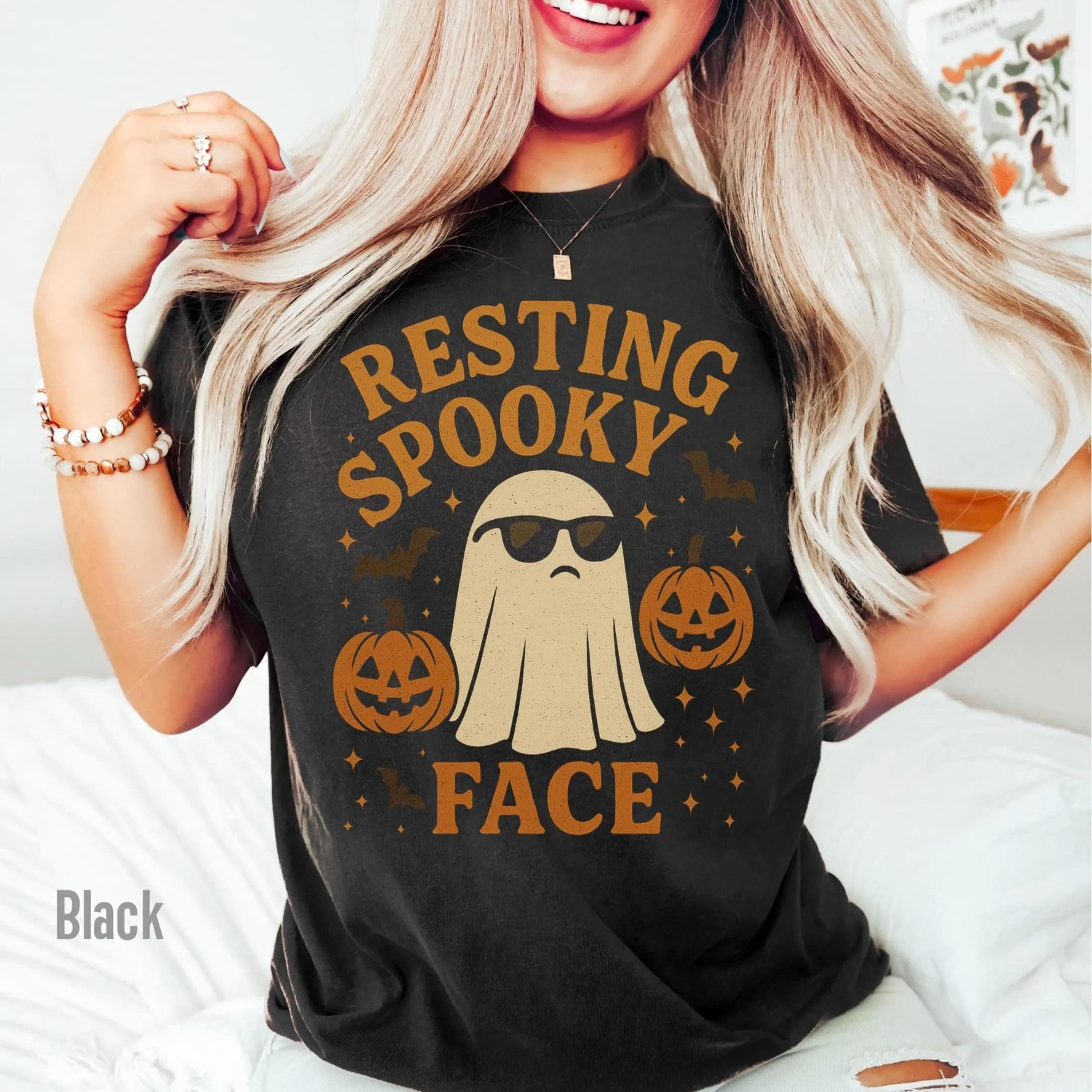 halloween ghost comfort colors shirt cute spooky season fall graphic tee vintage ghost halloween gift for her