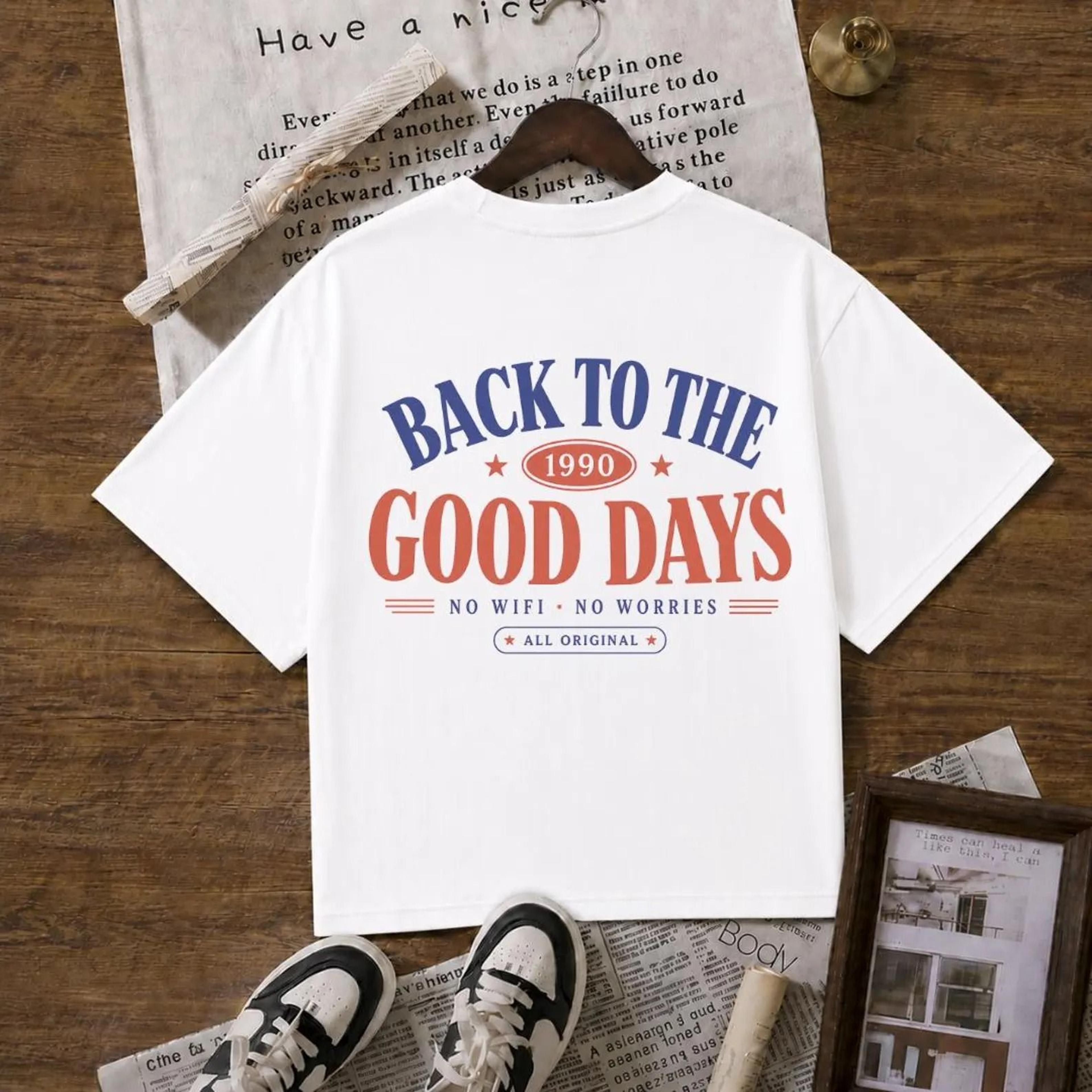 back to the good days shirt 90s retro nostalgia graphic tee vintage throwback shirt 90s kid gift for her
