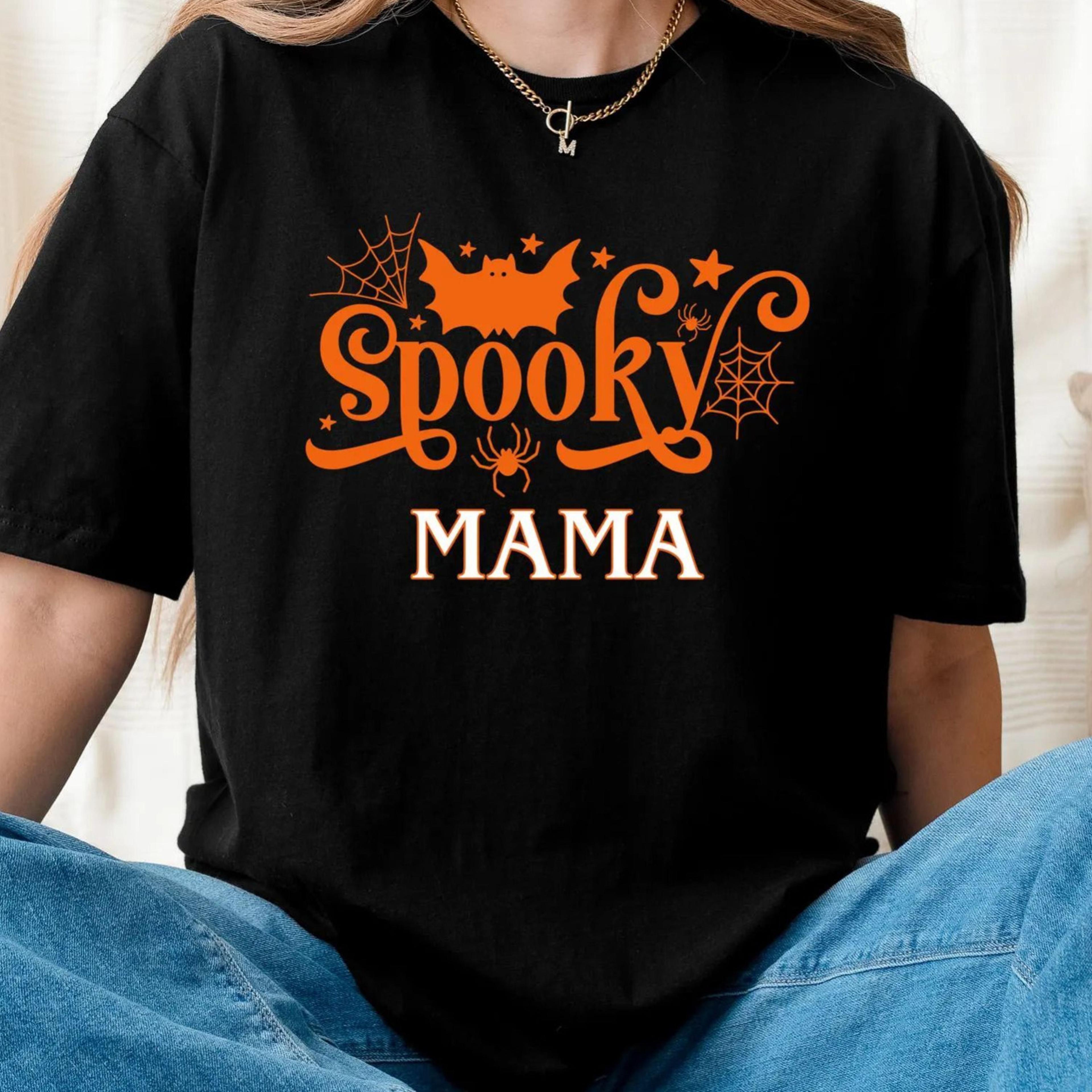 spooky season shirt, cute halloween tee, autumn bat gift