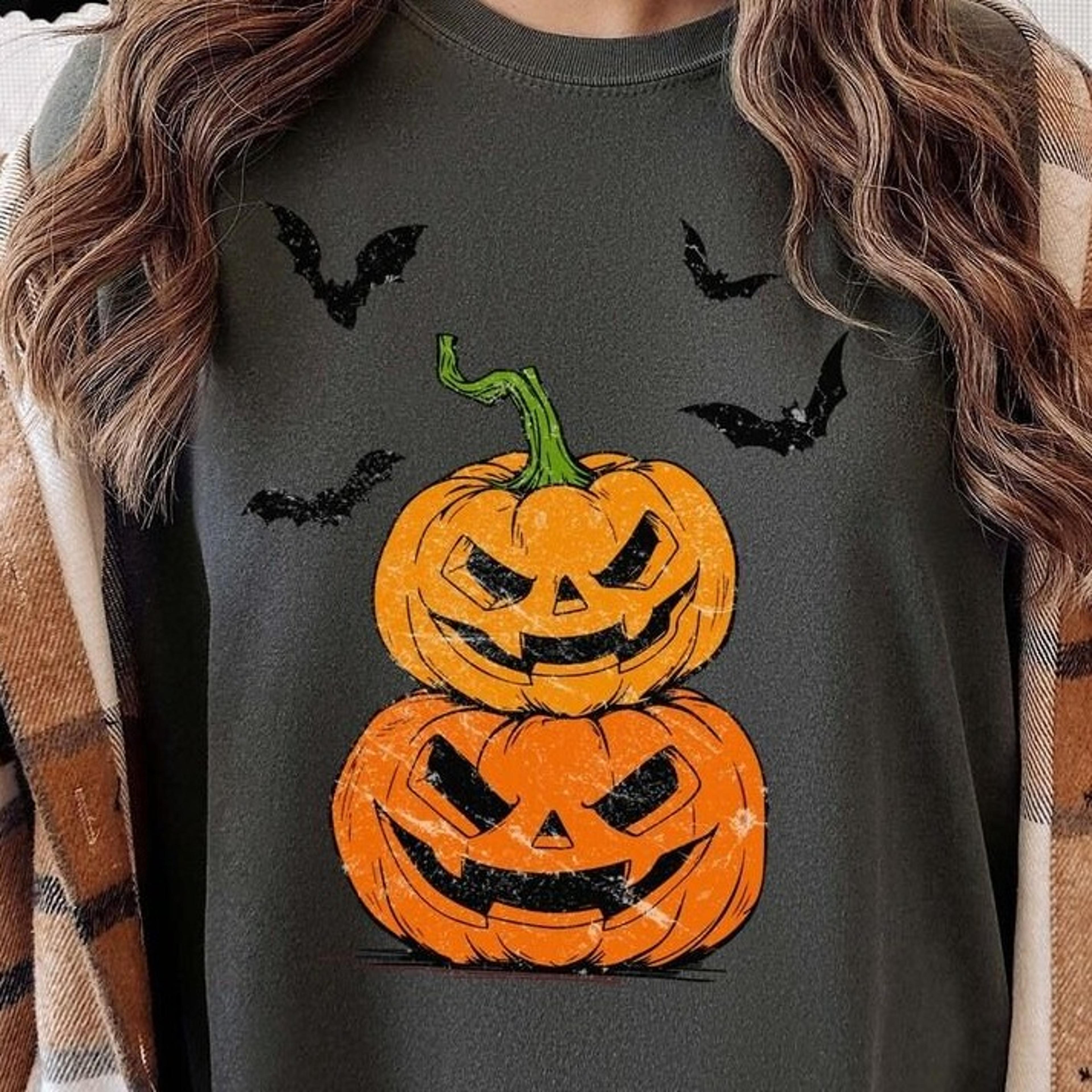 pumpkin shirt, vintage halloween shirt, jack-o-lantern shirt, spooky tshirt, halloween gift, fall shirts