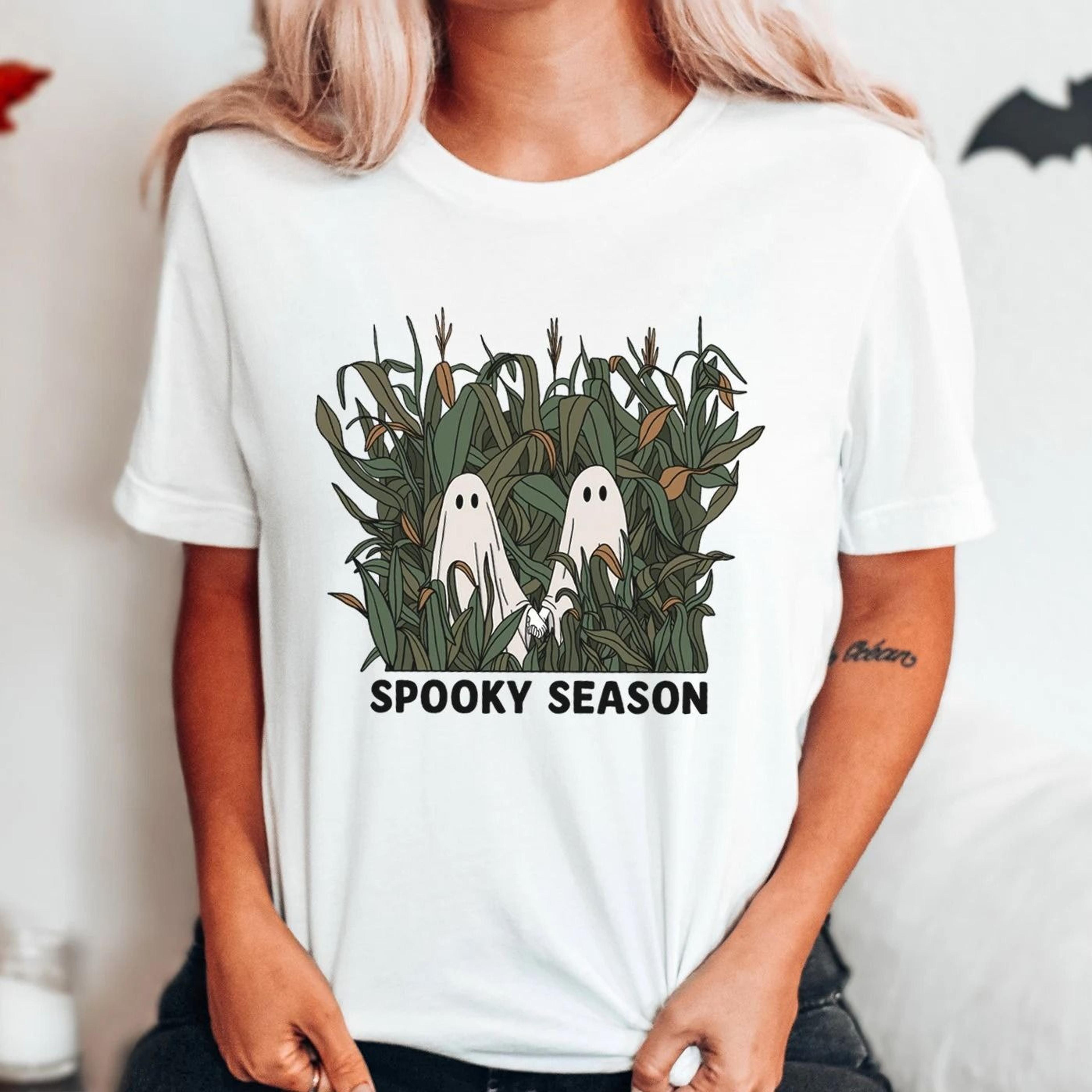 halloween shirt, spooky season shirt, halloween t-shirt, cute ghost shirt, fall shirts for women, pumpkin shirt, trick o