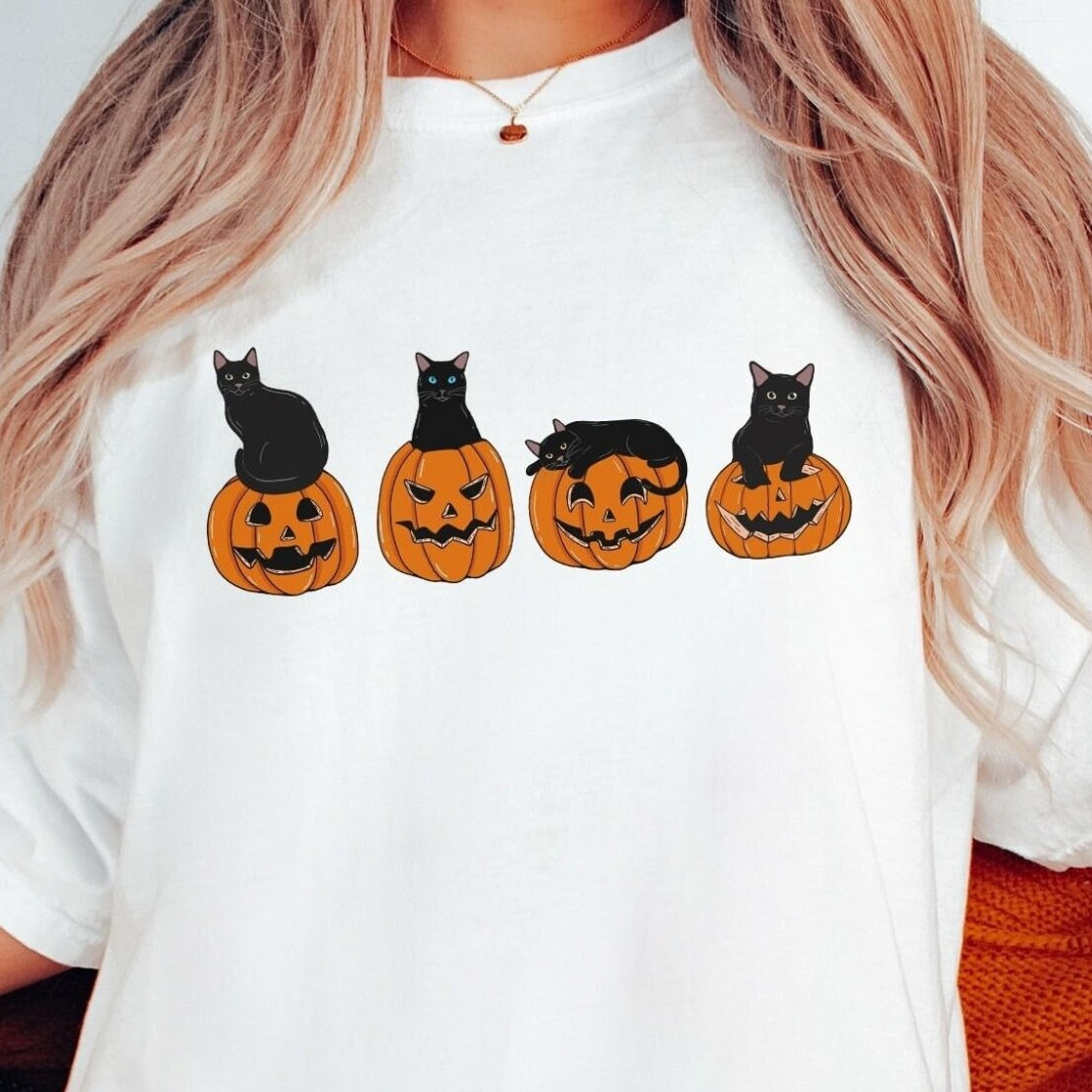 black cat shirt, halloween shirt, halloween t-shirt, halloween cat, ghost shirt, pumpkin shirt, spooky season, fall shir