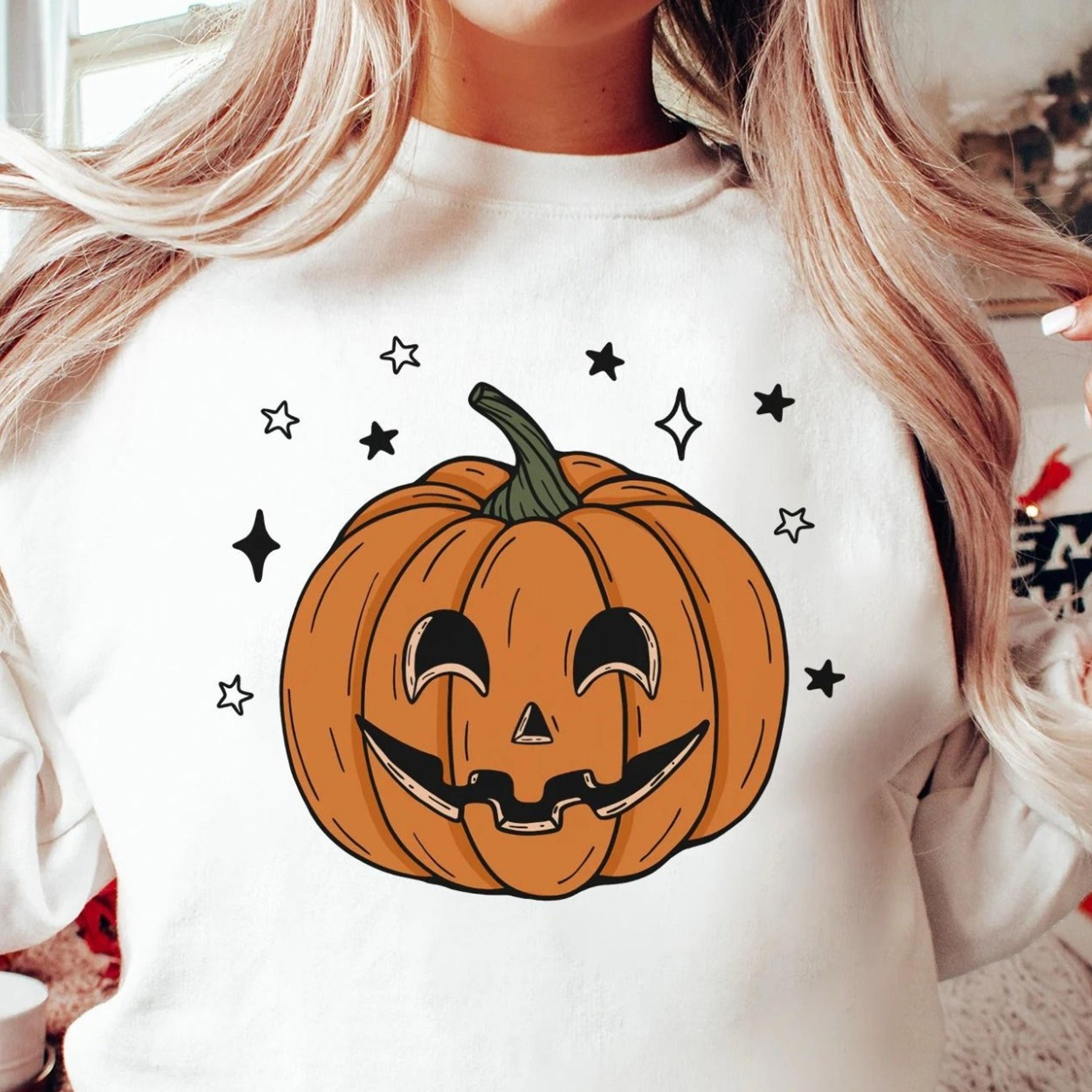 pumpkin sweatshirt, pumpkin sweater, jack-o-lantern sweatshirt, halloween crewneck sweatshirt, halloween sweater, spooky