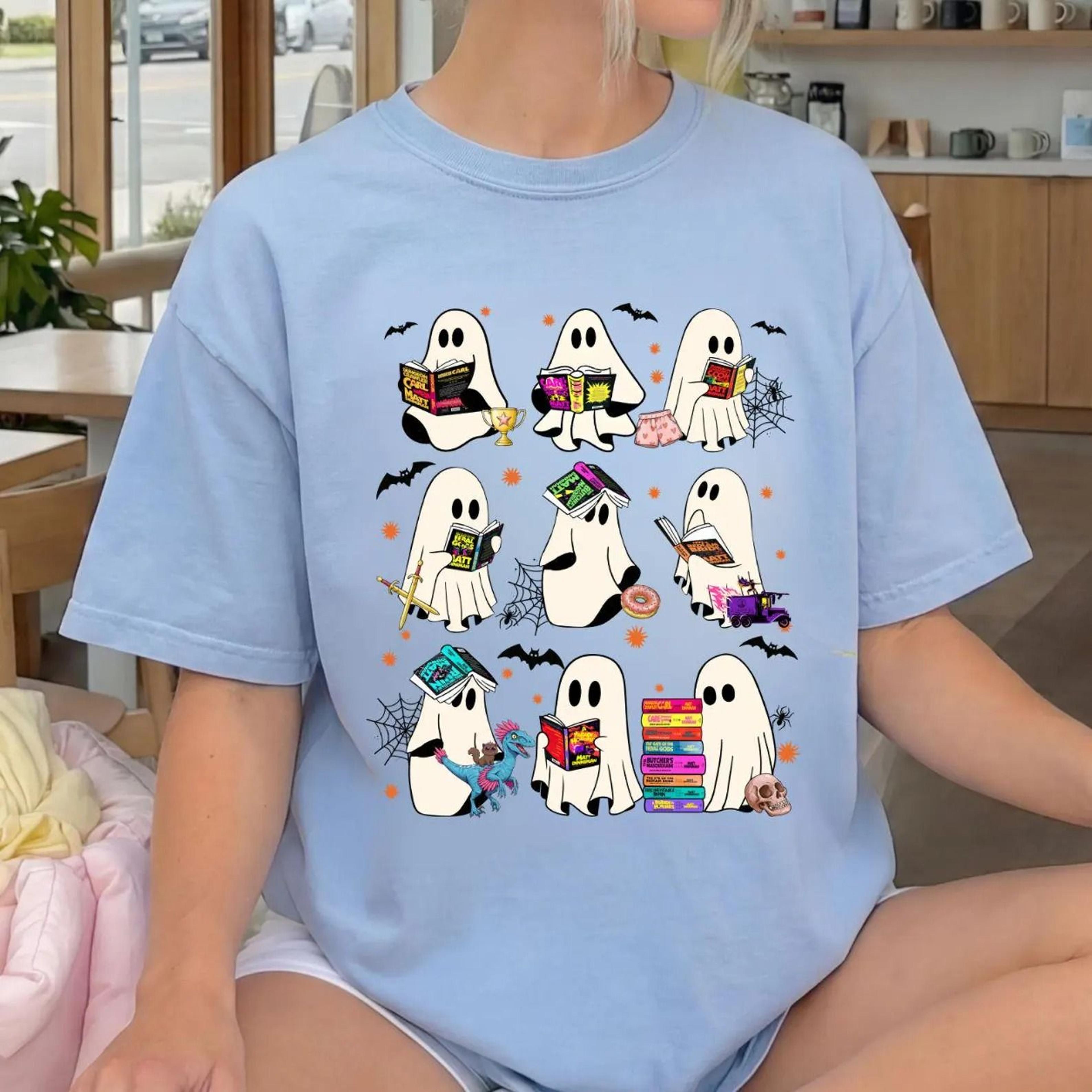 dungeon crawler carl ghost book shirt, halloween dungeon crawler shirt, ghost book sweatshirt, scifi book shirt