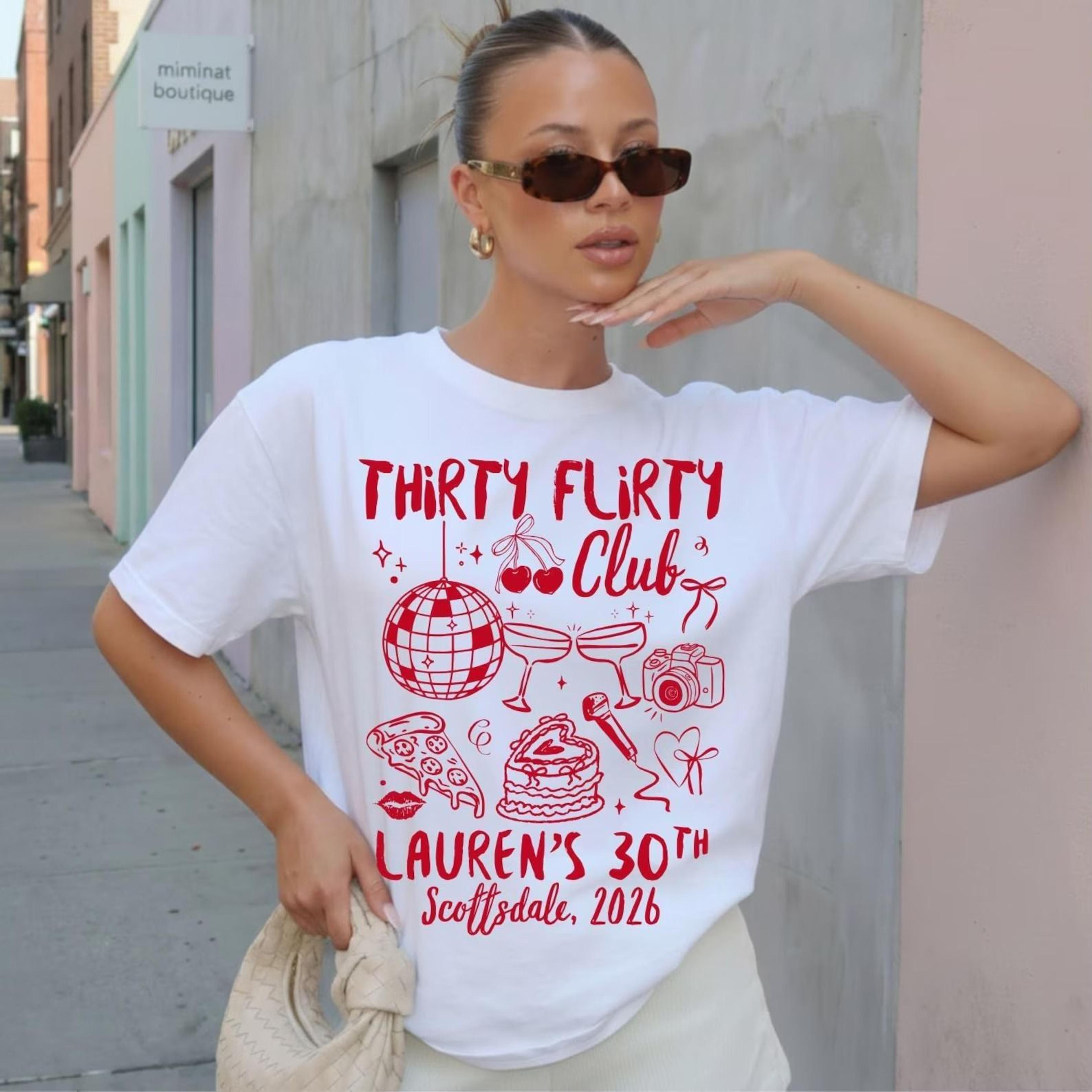 dirty 30 birthday cheers to 30 birth year born in 1996 matching party shirts