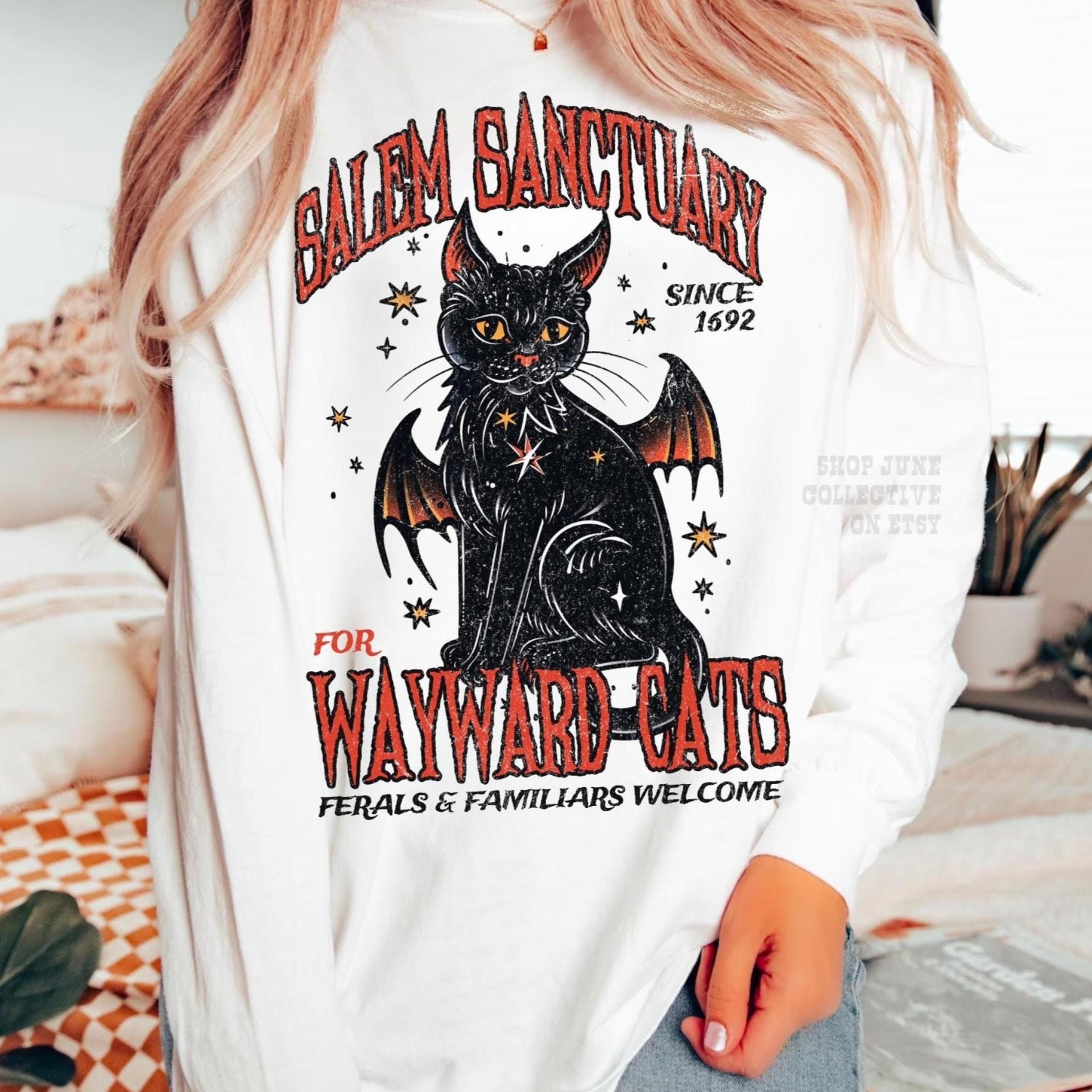 trendy 90s cult classic horror movie shirt retro spooky black cat halloween gifts