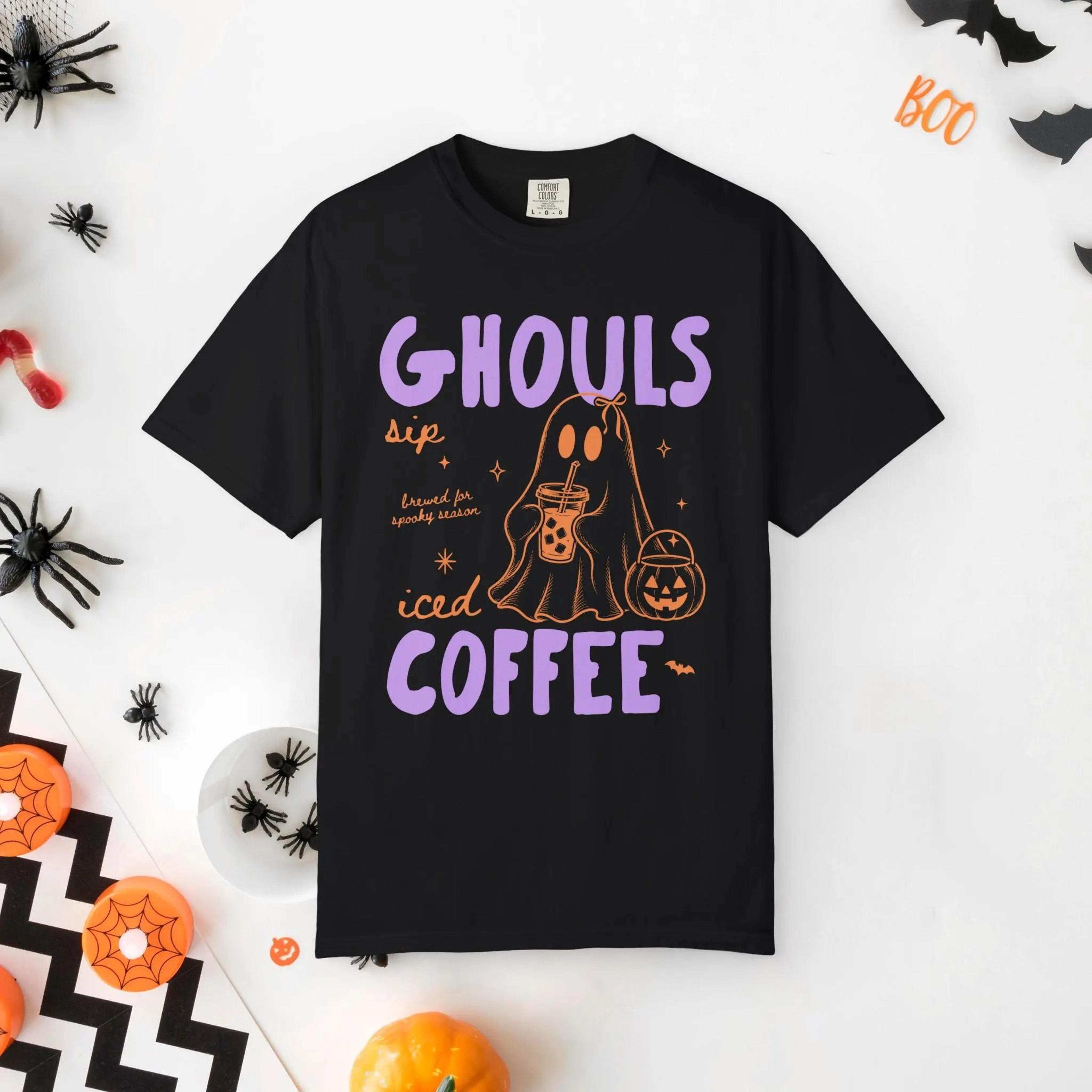 halloween coffee tee spooky season shirt coffee lover gift coffee tshirt halloween gift fall gift