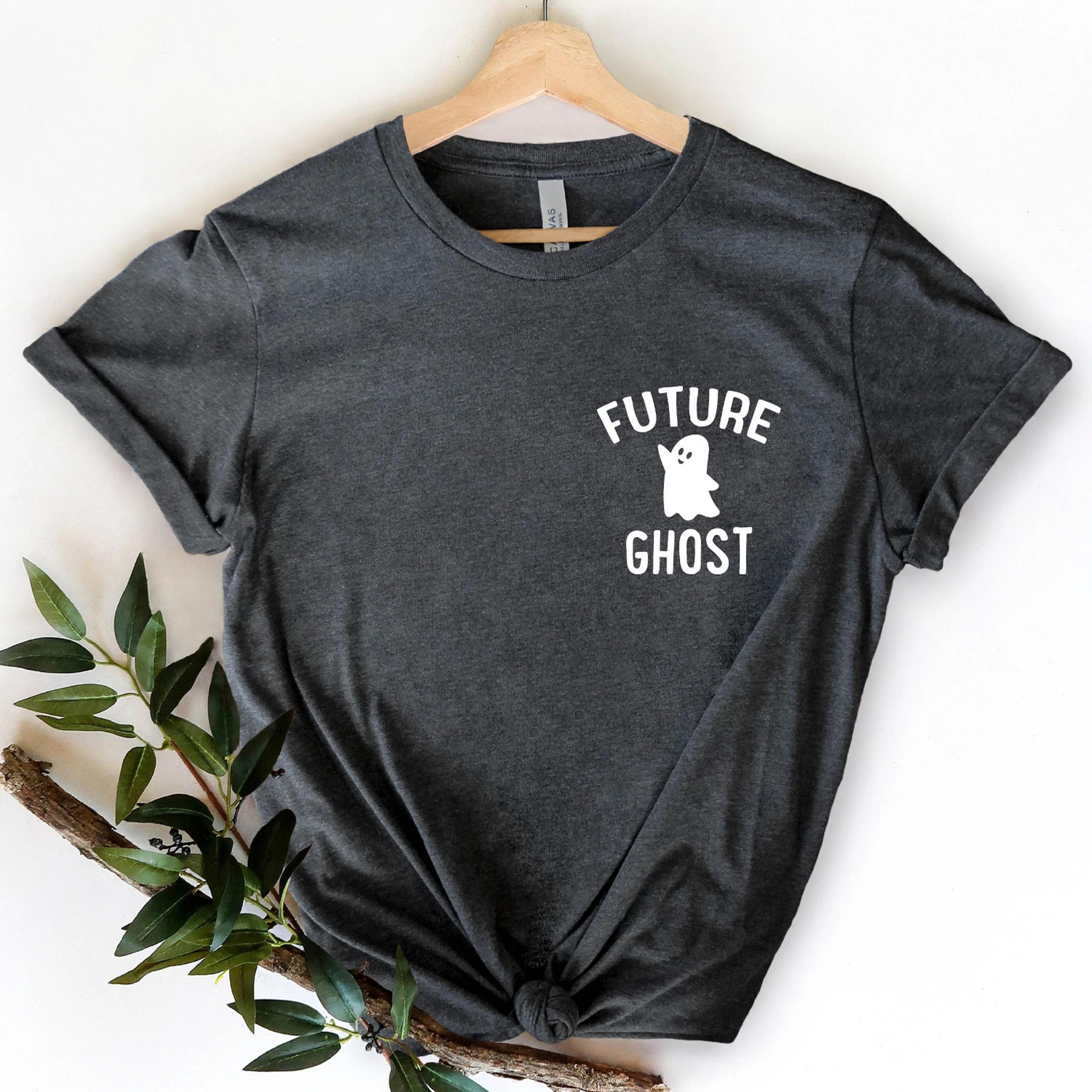 future ghost shirt halloween graphic tee cute spooky season ghost shirt