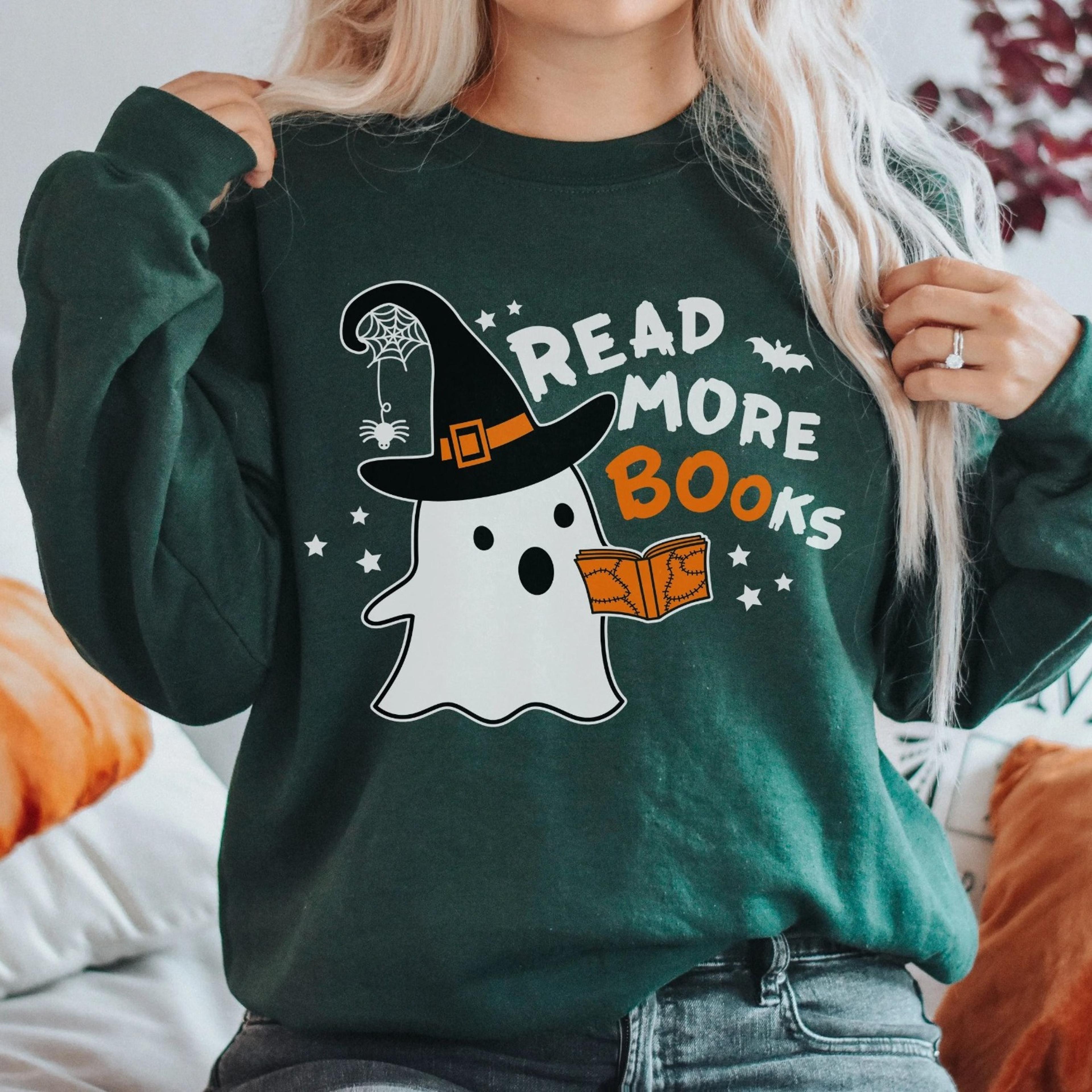 read more books sweatshirt librarian sweatshirt bookish sweatshirt reading sweatshirt halloween teacher crewneck funny g