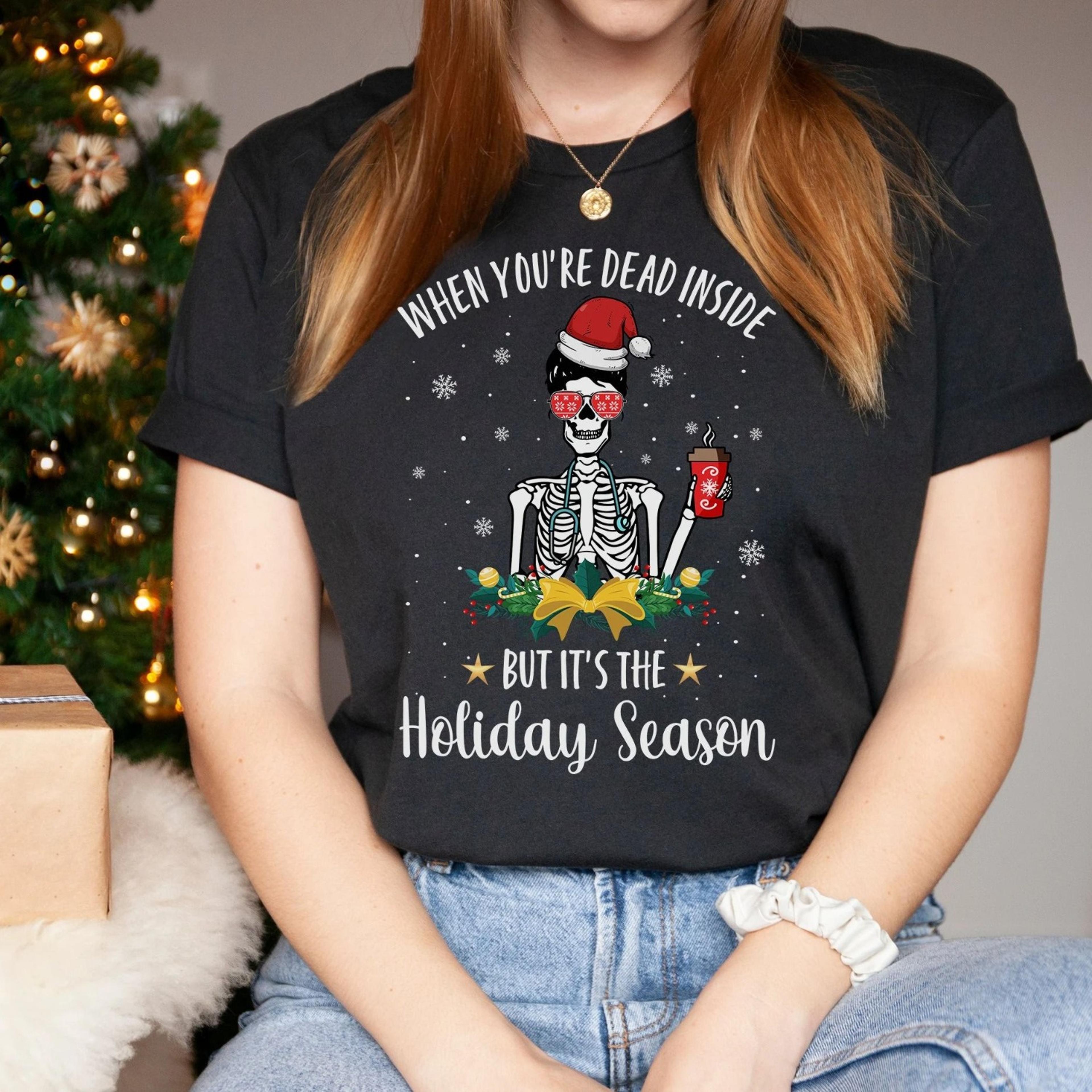 christmas nurse tshirt christmas skeleton shirt funny christmas shirts nurse life shirt er nurse shirt icu nurse sweatsh