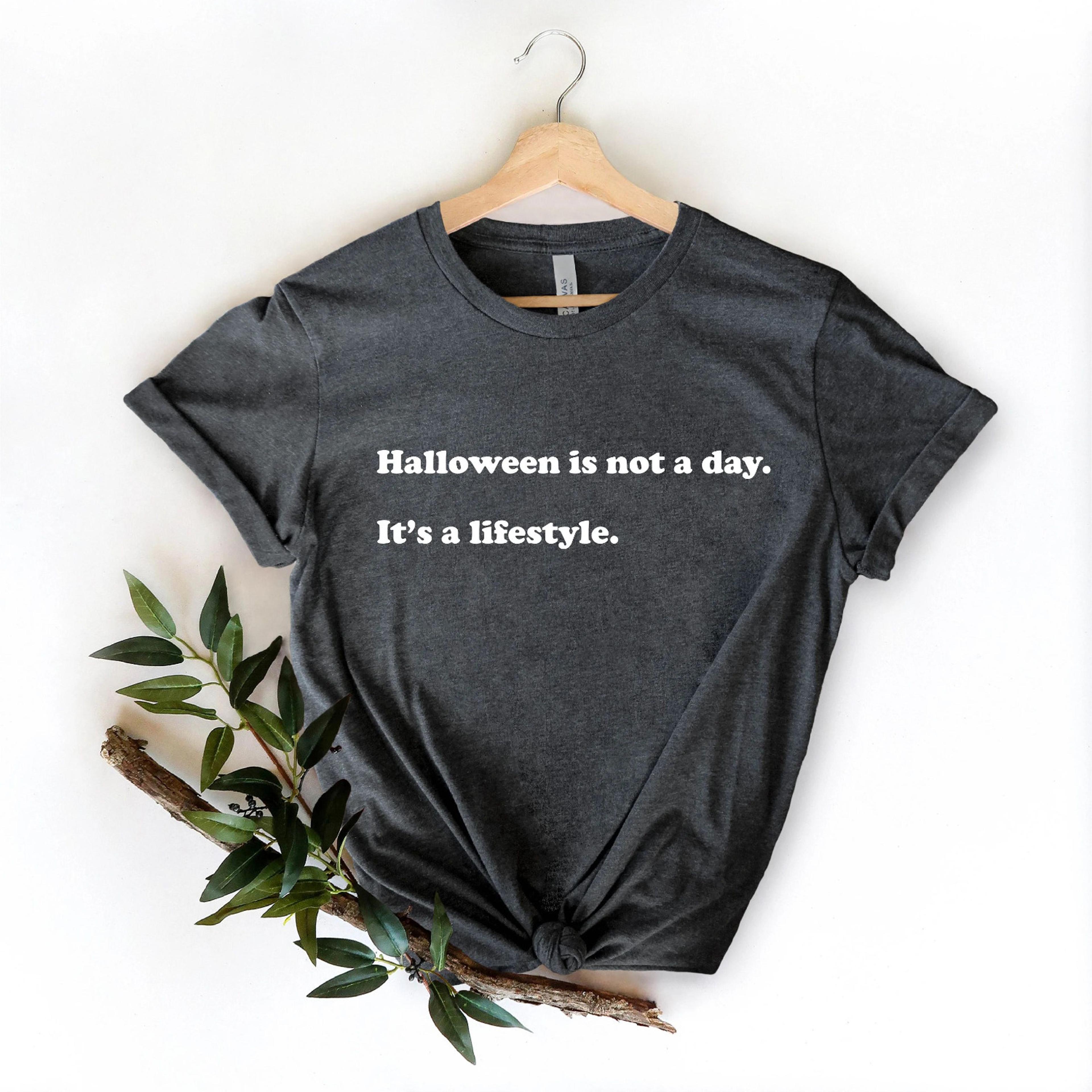 funny halloween t-shirt halloween is a lifestyle quote spooky season tee