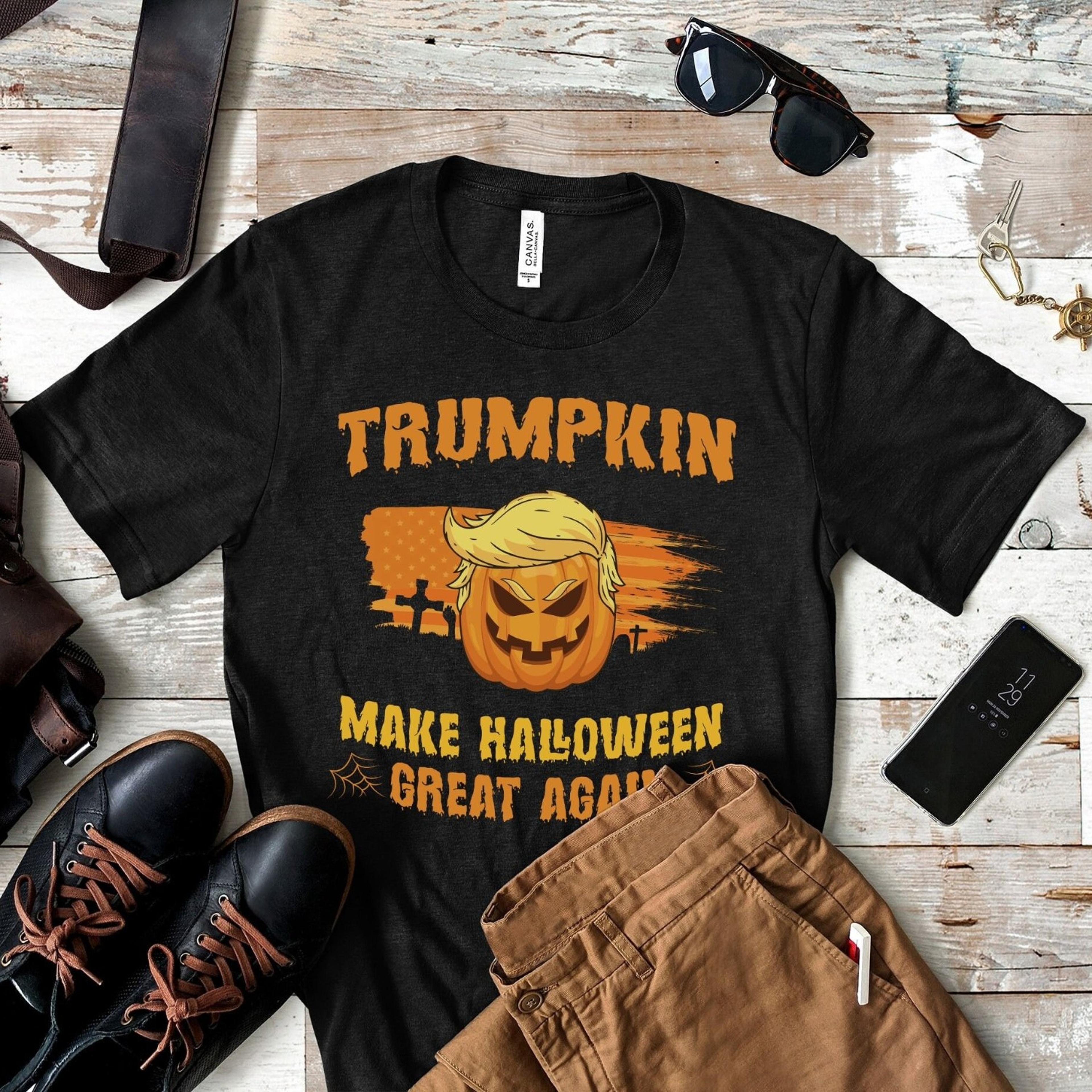 trumpkin make halloween great again shirt,halloween trumpkin funny shirt,halloween shirt,pumpkin shirt,trump shirts,trum