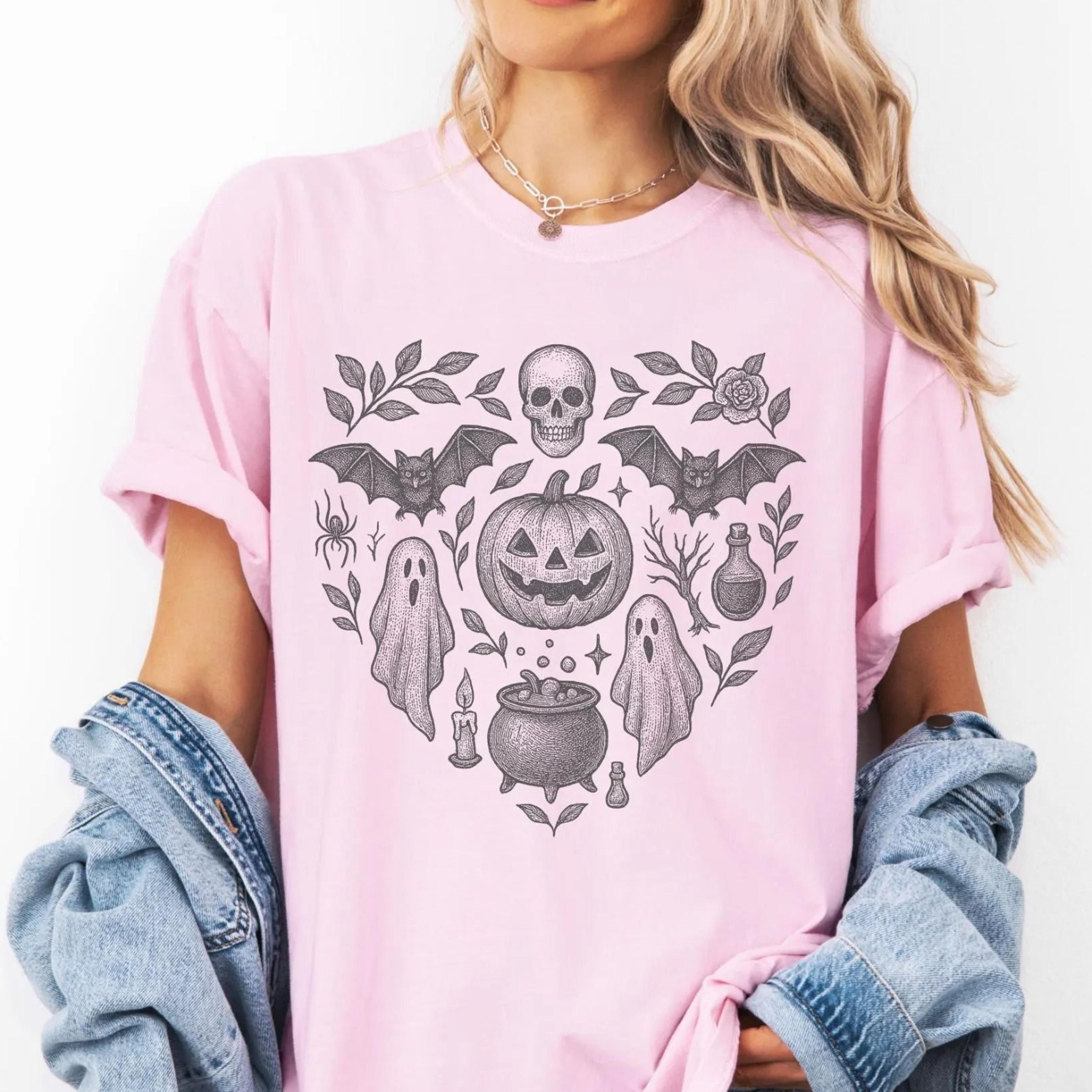 vintage retro halloween jack o lantern pumpkin shirt, bat shirt, ghost halloween shirt, bats shirt, spooky season, hallo