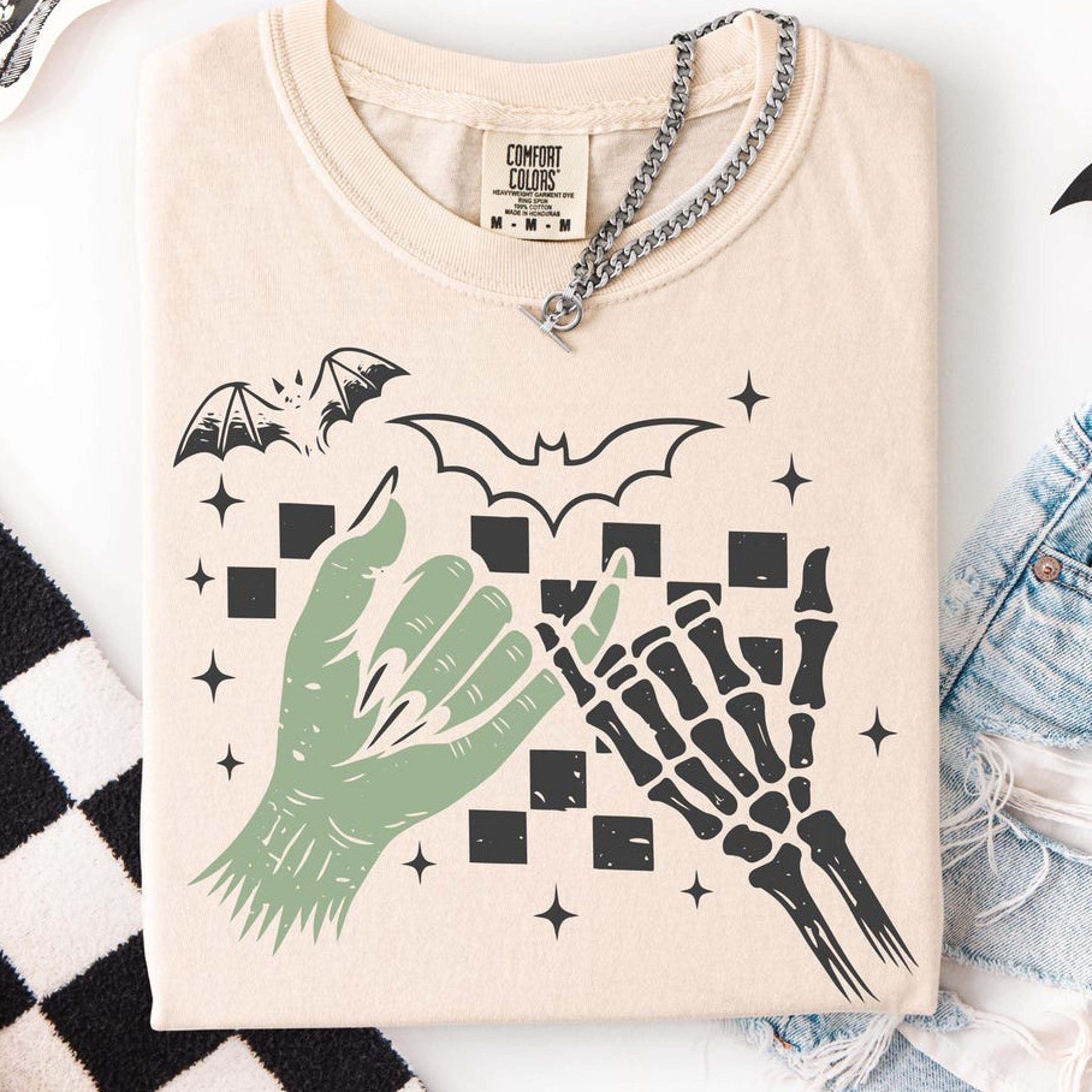pinky promise halloween tshirt witch monster skeleton tee