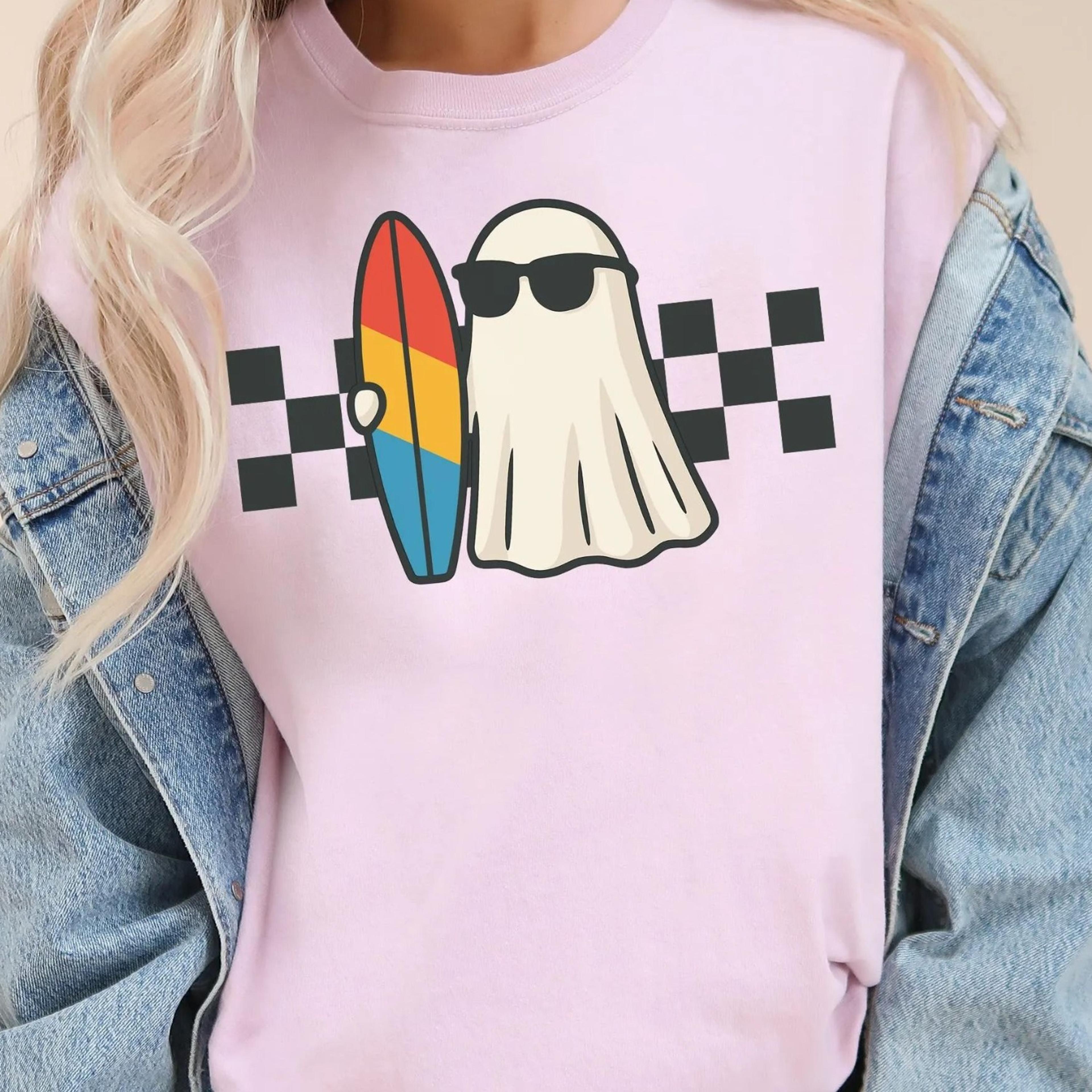 halloween summer shirt, surfer ghost, ghost beach shirt, comfort colors halloween tshirts, spooky season, halloween summ
