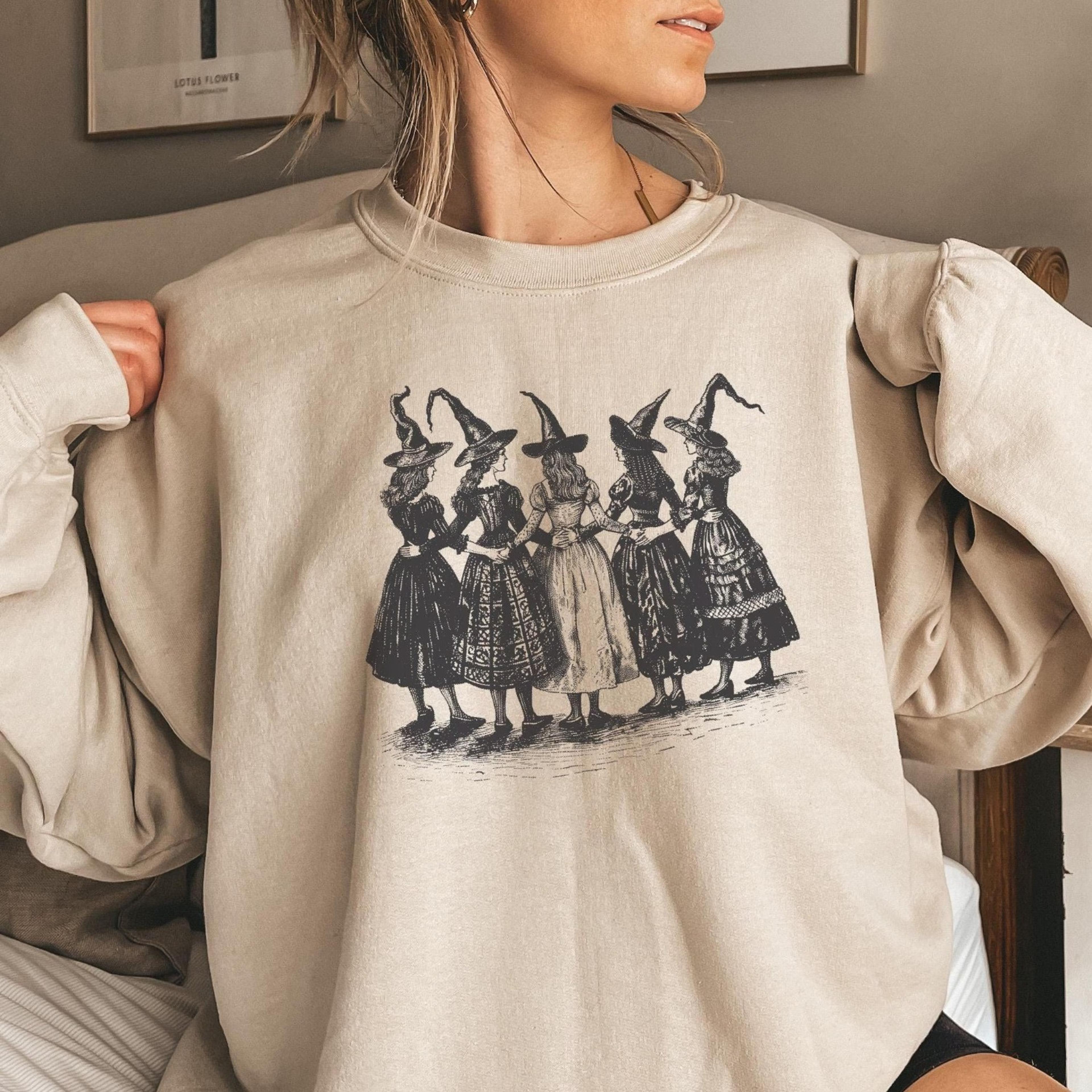 halloween witch sweatshirt, fall sweatshirt, halloween women shirt, witchy vibes shirt, halloween party shirt, spooky se