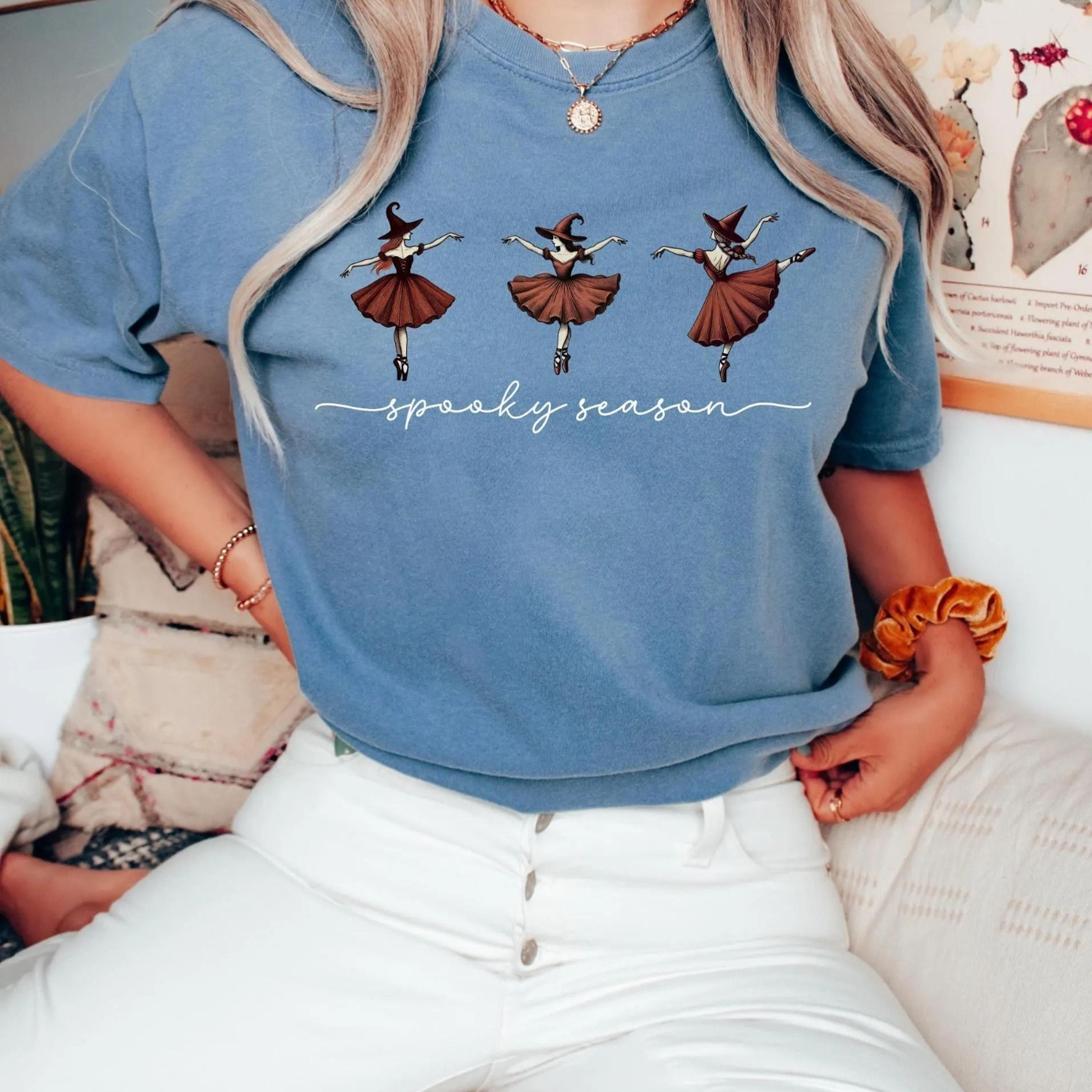 spooky season shirt, dancing witches t-shirt, witchy, halloween graphic tee, fall halloween shirt, spooky fall shirt,