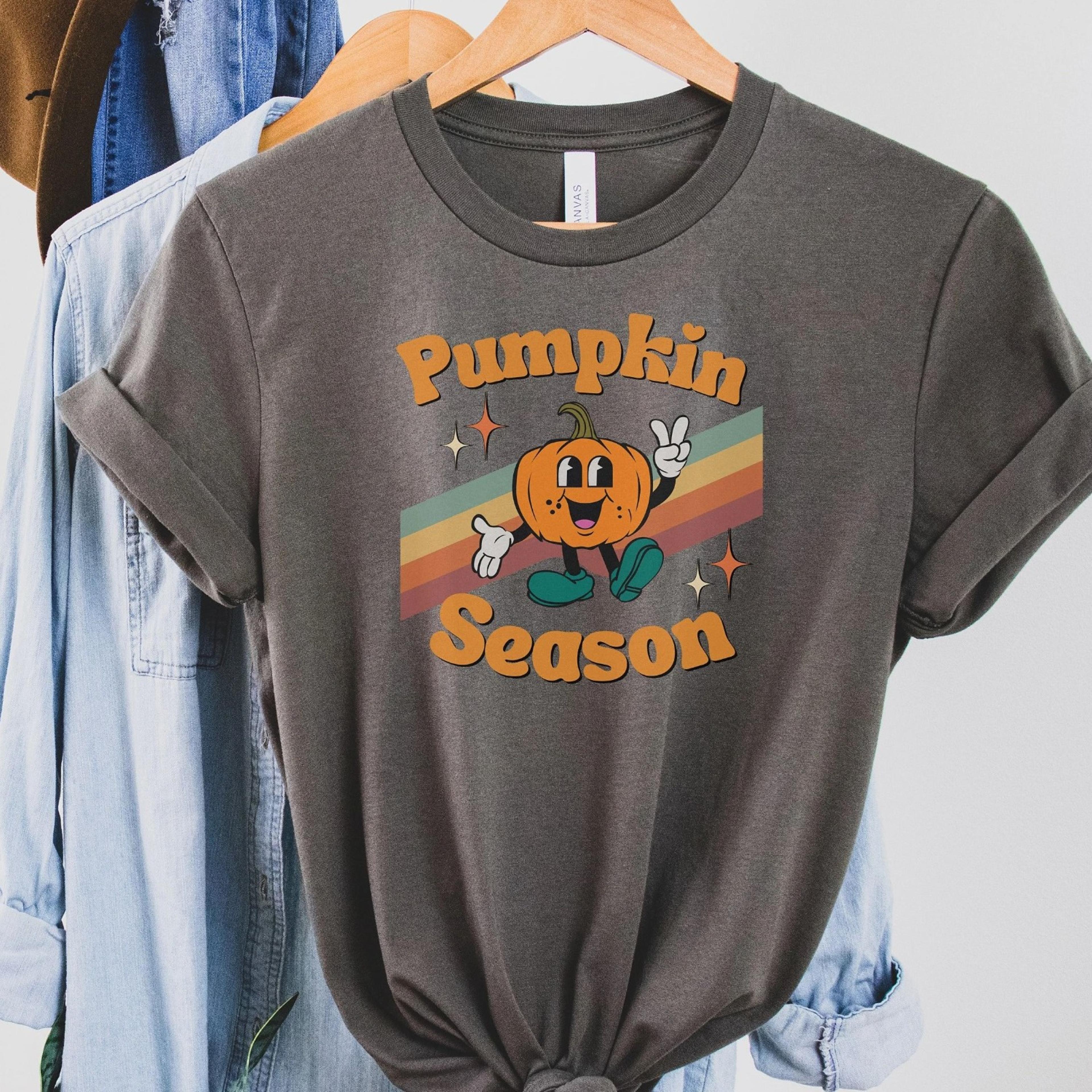 retro pumpkin season shirt, cute shirt for fall, cute halloween shirt, halloween sweatshirt