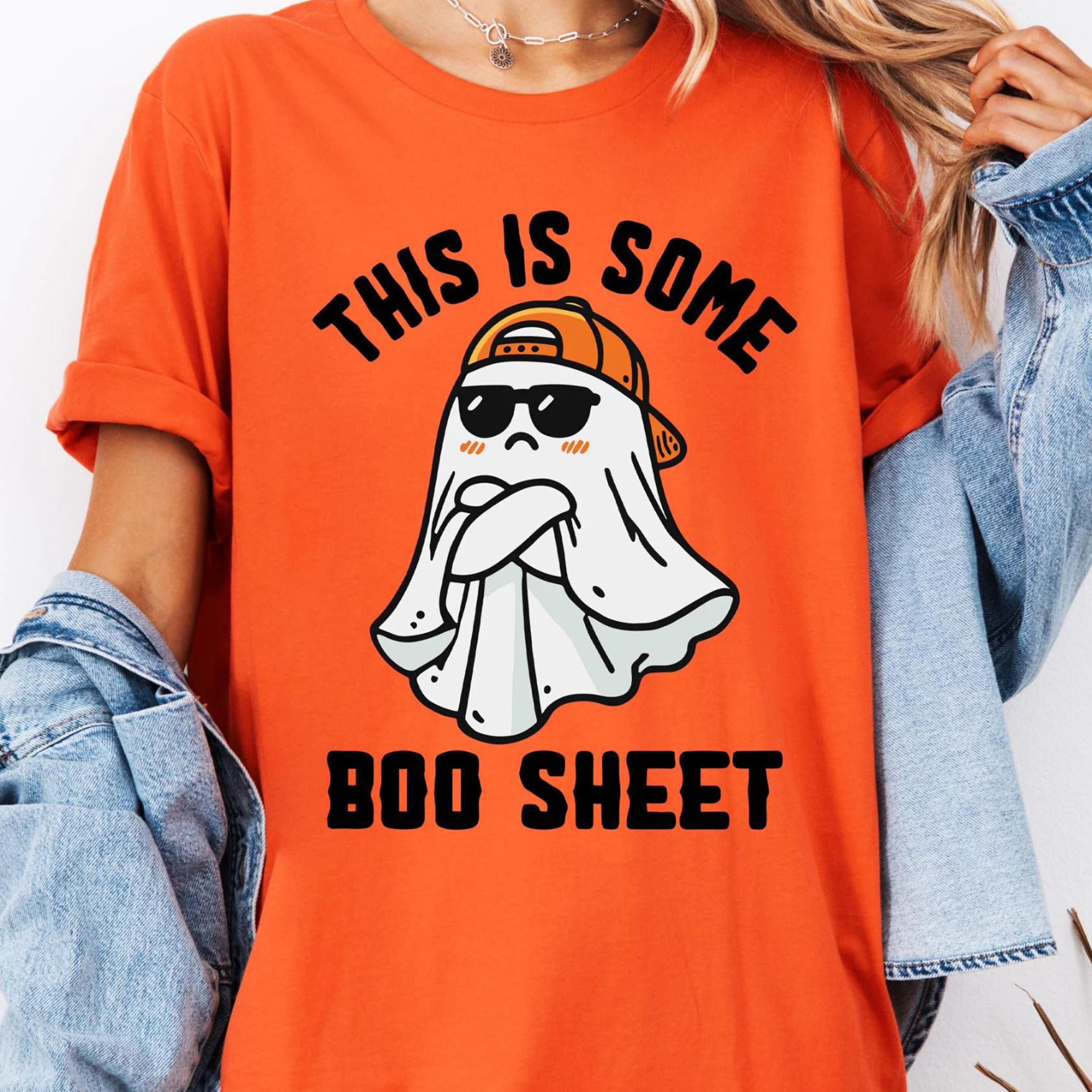 this is some boo sheet tshirt, funny halloween shirt, halloween ghost tshirt, spooky season shirt, cool ghost crewneck ,