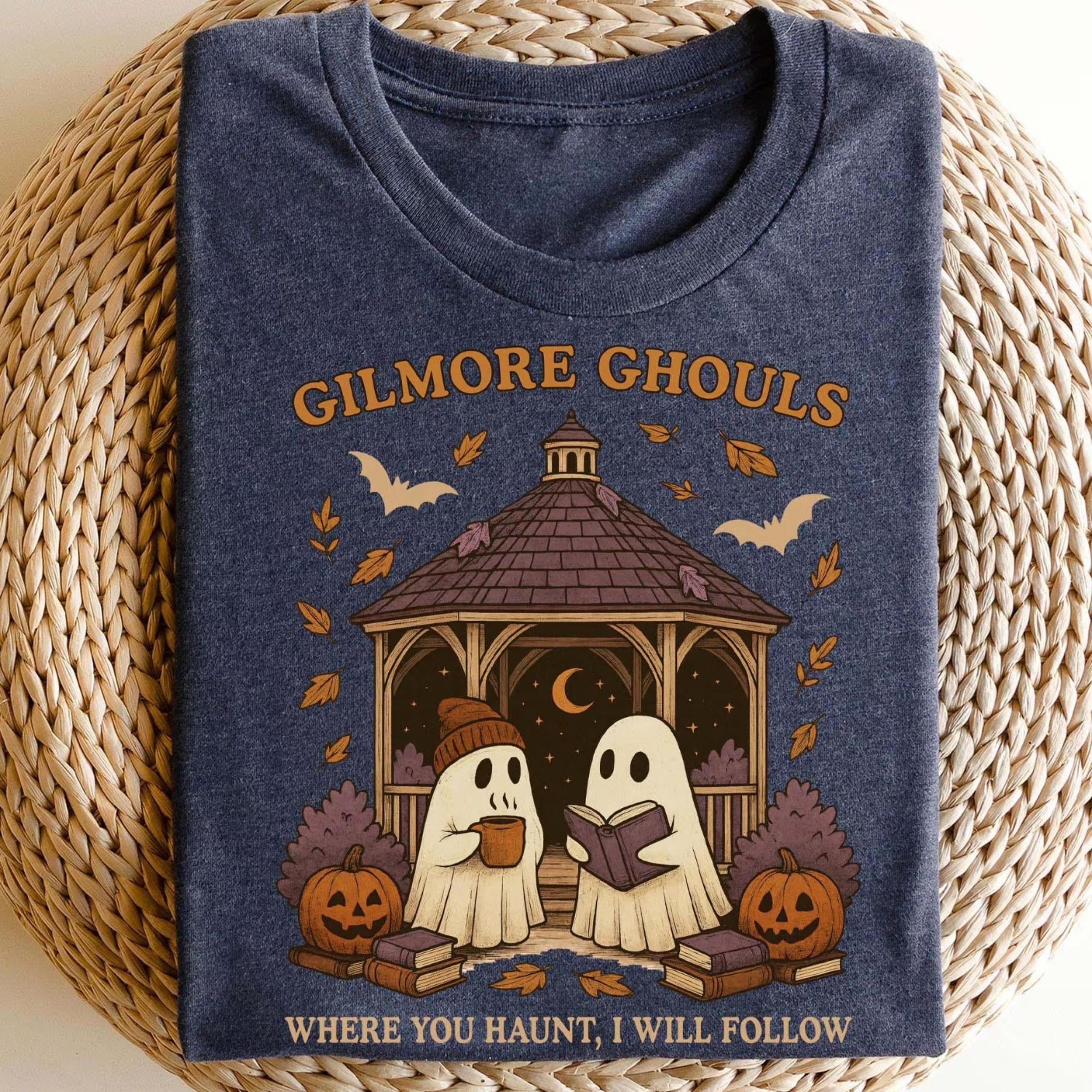 gilmore ghouls shirt, where you haunt i will follow shirt, cute ghost halloween tee, spooky fall shirt, autum shirt, gho