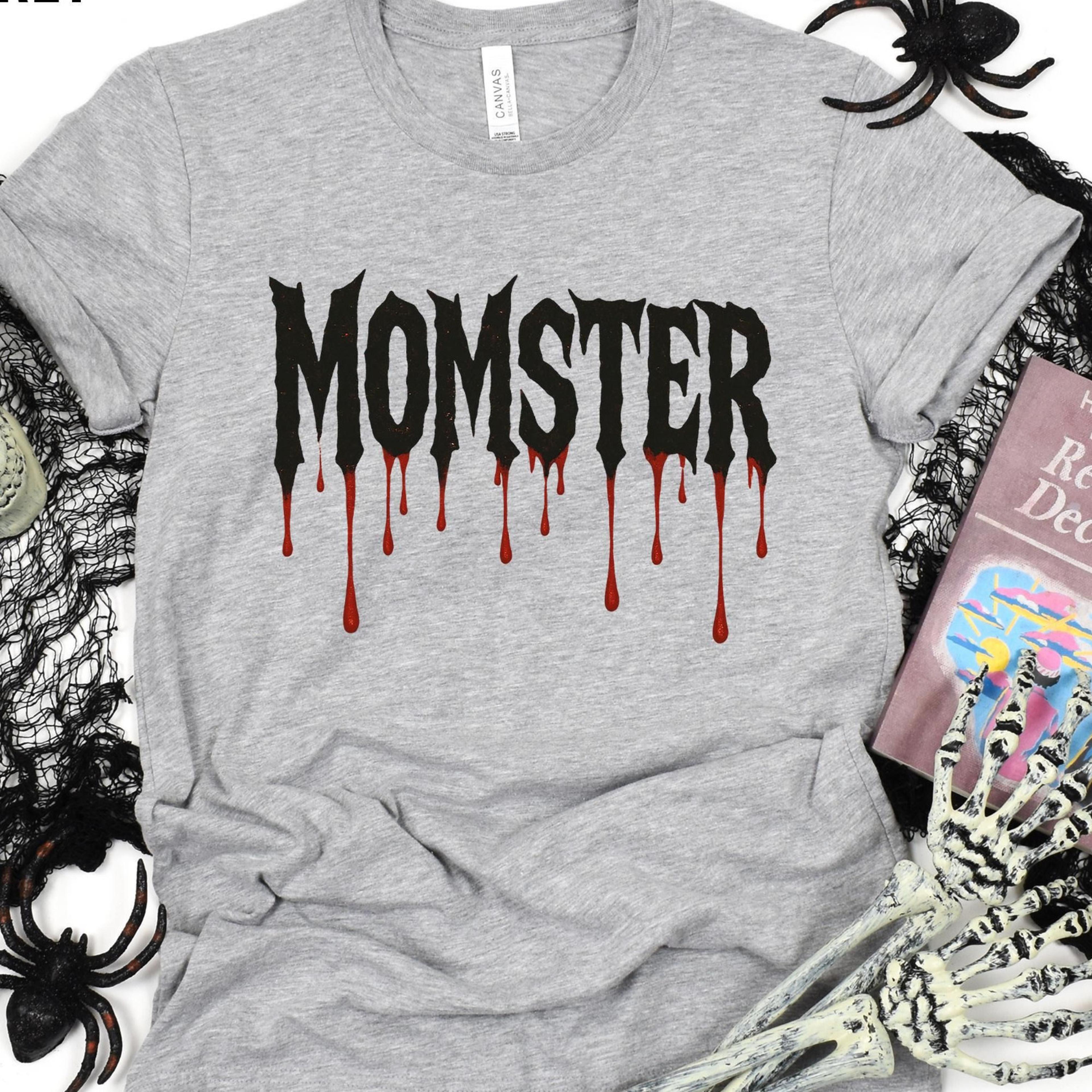 momster halloween shirt for mom witch pumpkin spooky tee