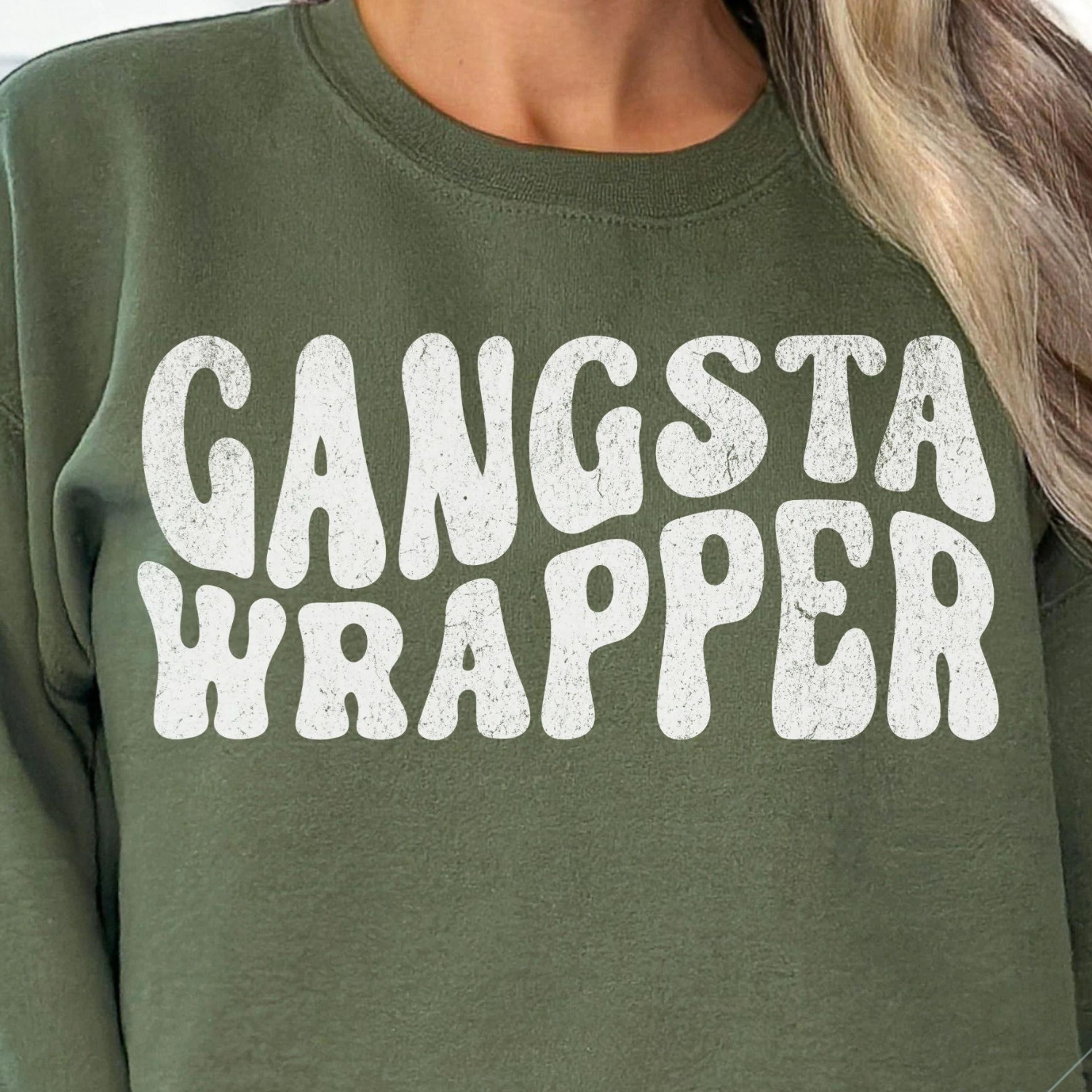 gangsta wrapper christmas sweatshirt funny holiday gift