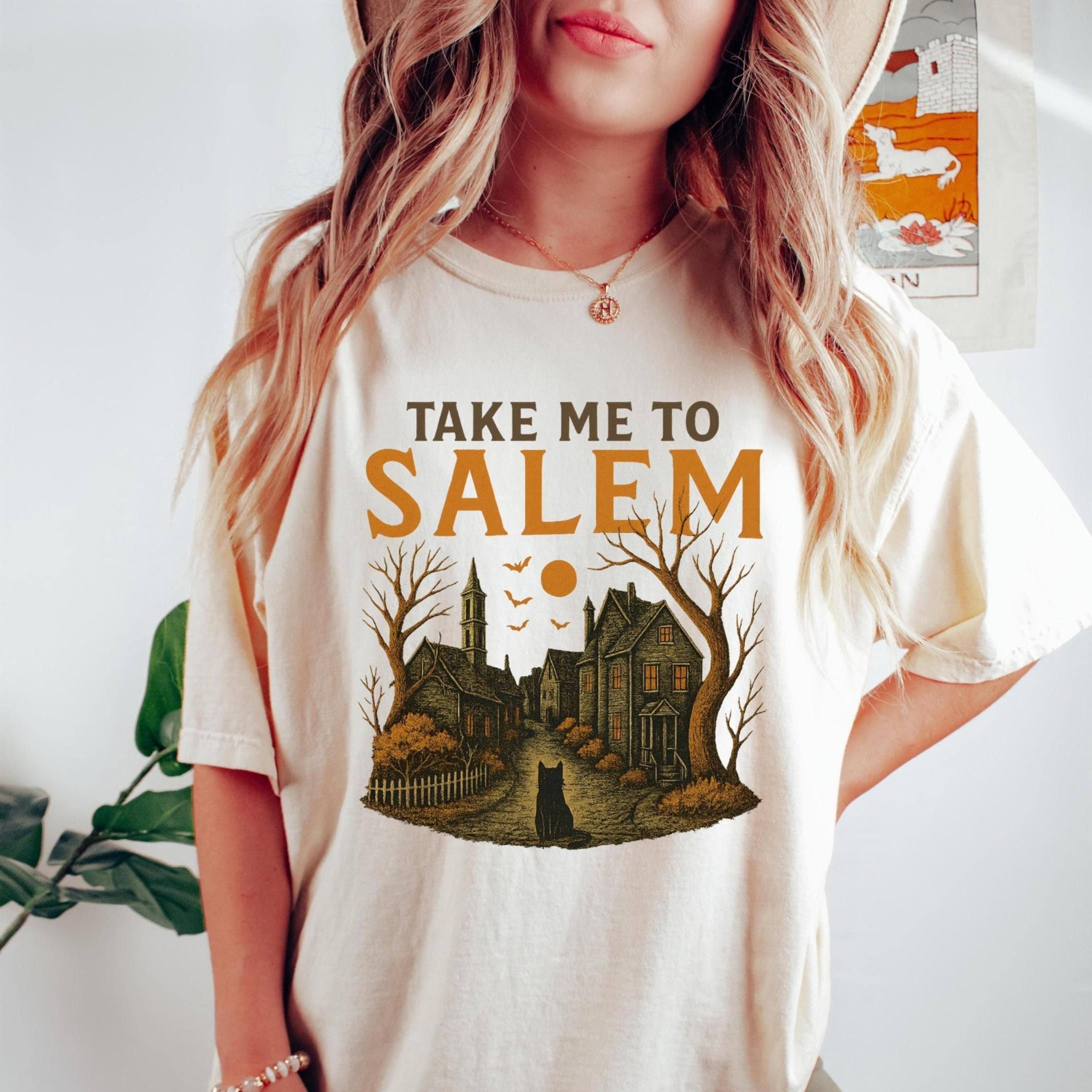 take me to salem shirt, retro halloween shirt, halloween salem shirt, nostalgic halloween shirt, retro salem shirt, autu