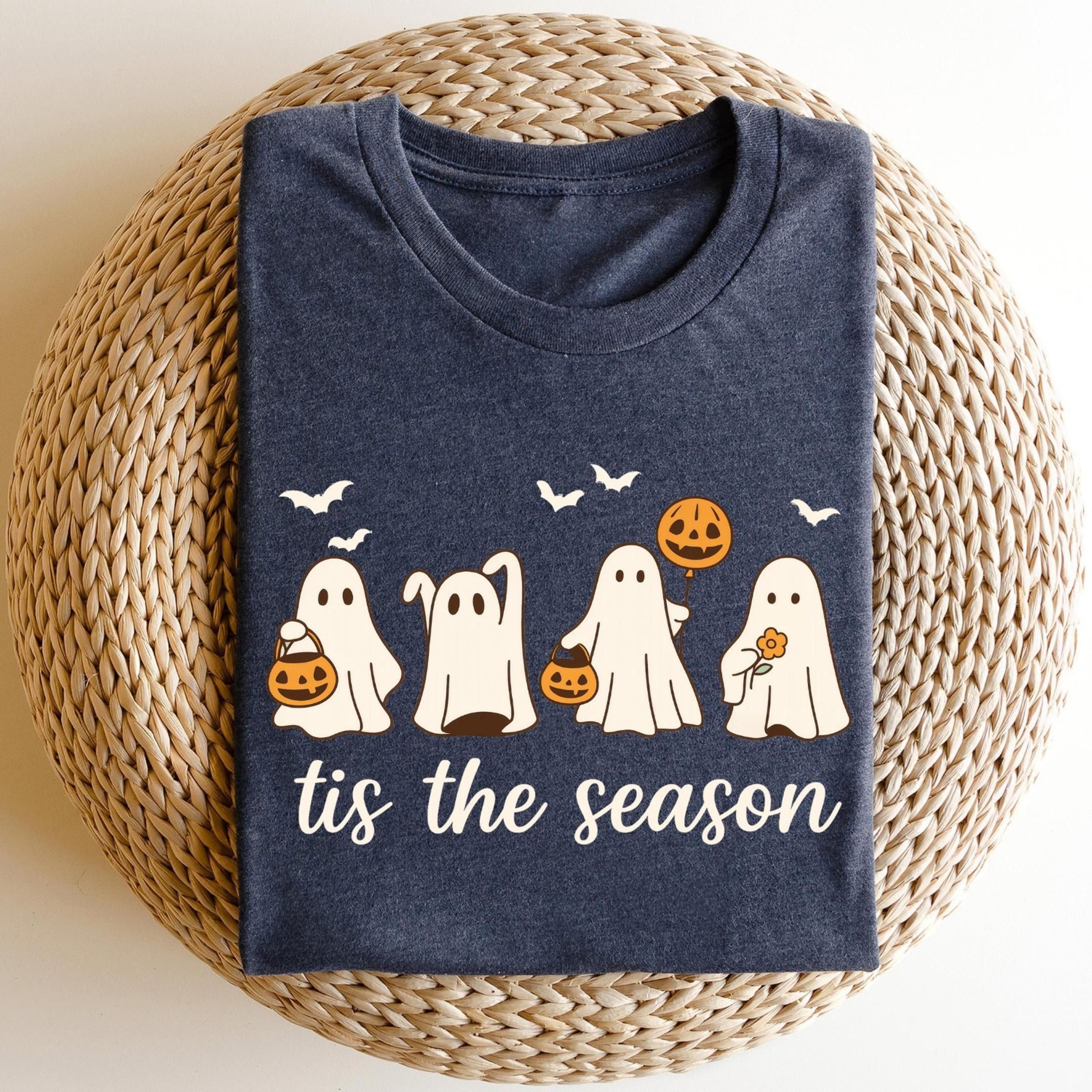 retro halloween shirt, spooky season shirt, tis the season shirt, halloween pumpkin shirt, halloween ghost shirt, pumpki