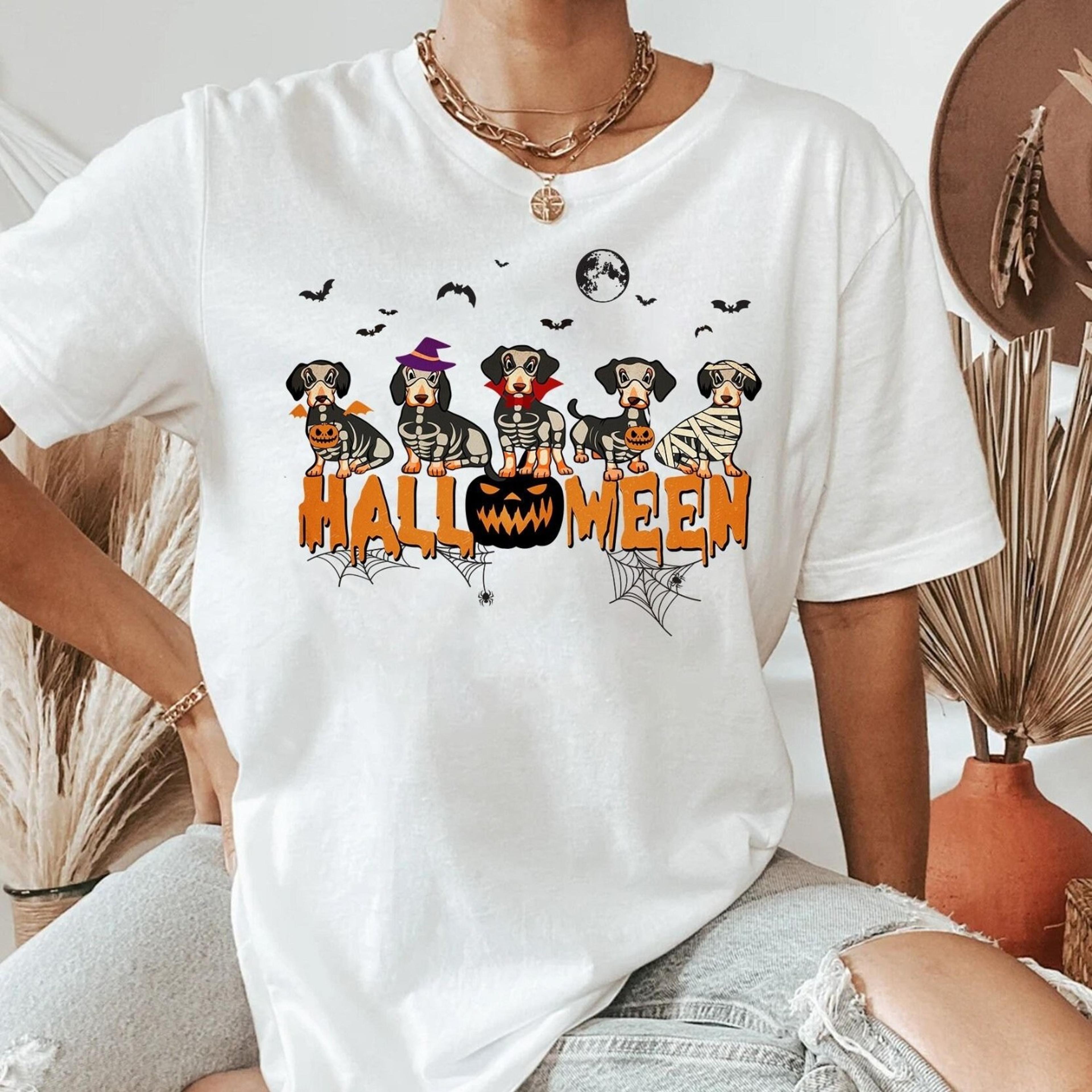 dachshund halloween shirt pumpkin fall tee, dachshund lover gift