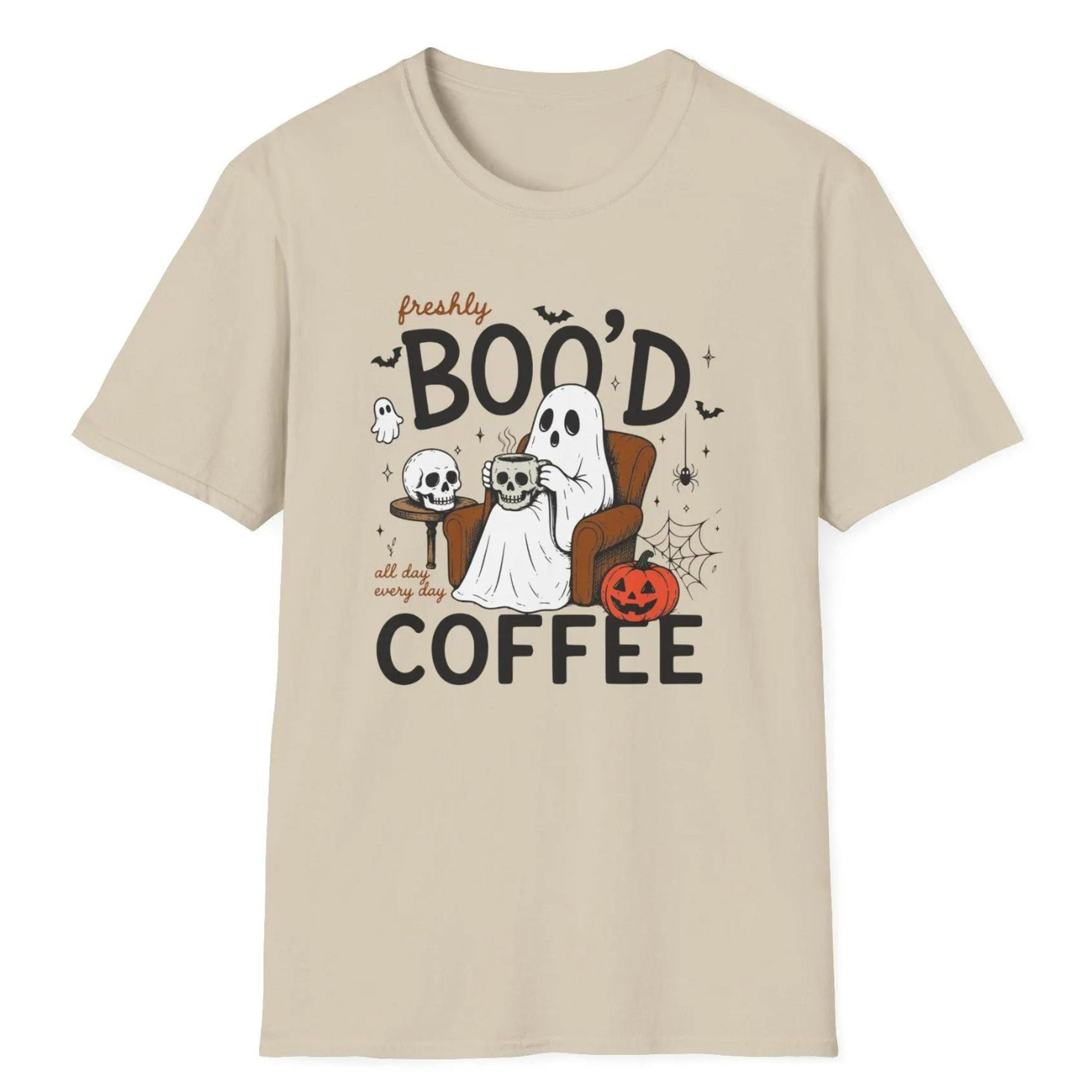 halloween coffee shirt, freshly boo'd coffee tshirt, spooky season, pumpkin spice latte shirt, coffee lover gift, spooky