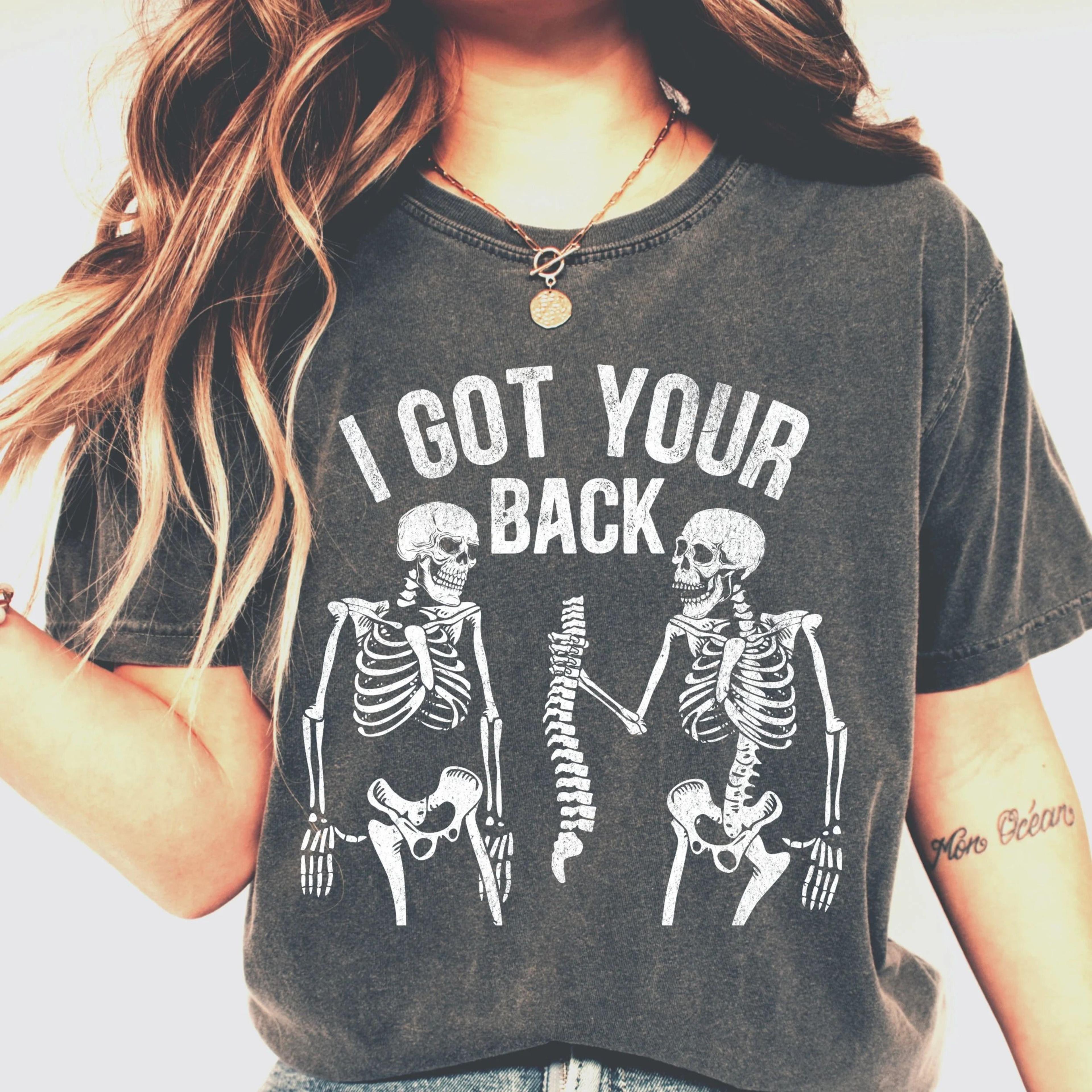 skeleton halloween shirt distressed vintage unisex tee
