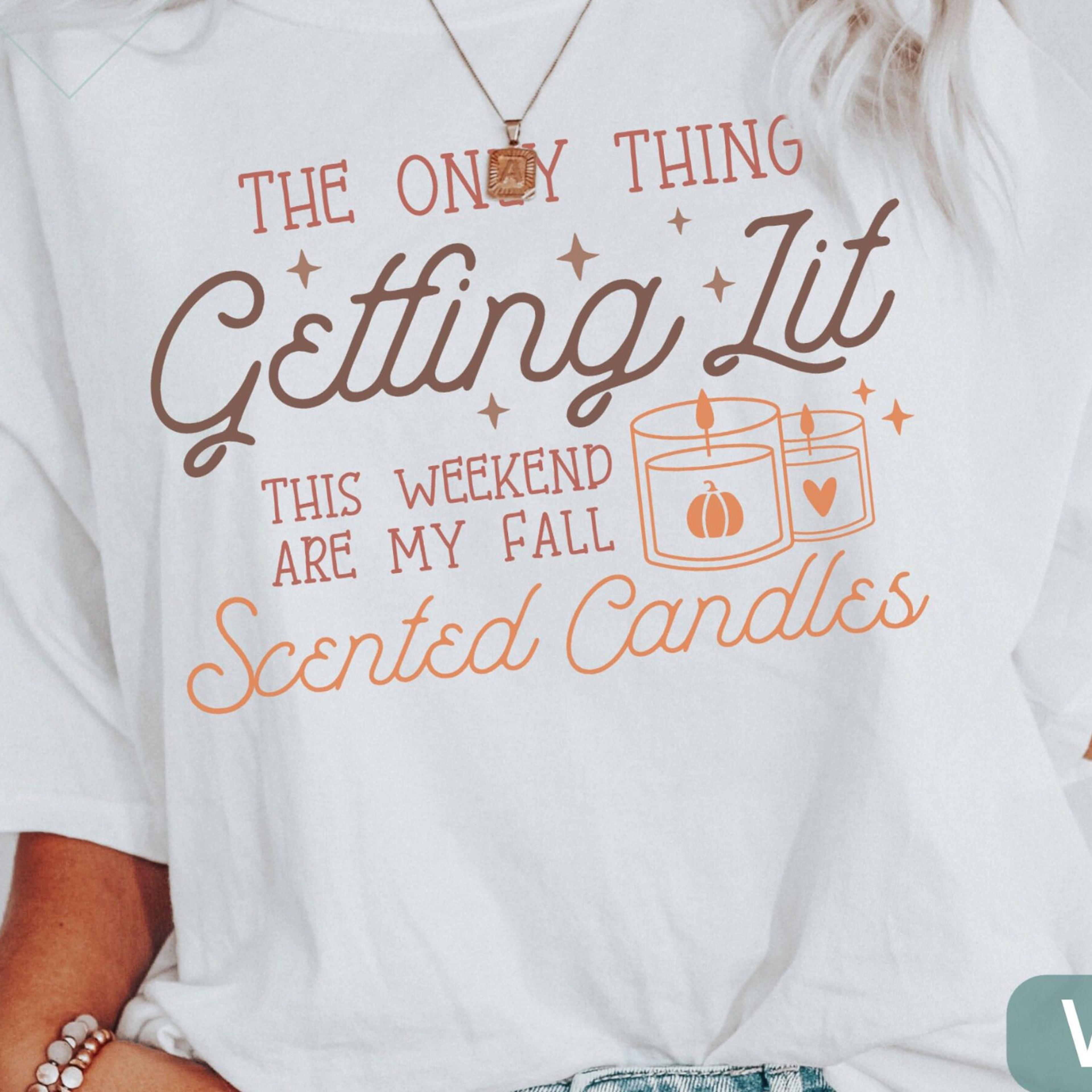 funny thanksgiving shirt fall vibes getting lit colors tee