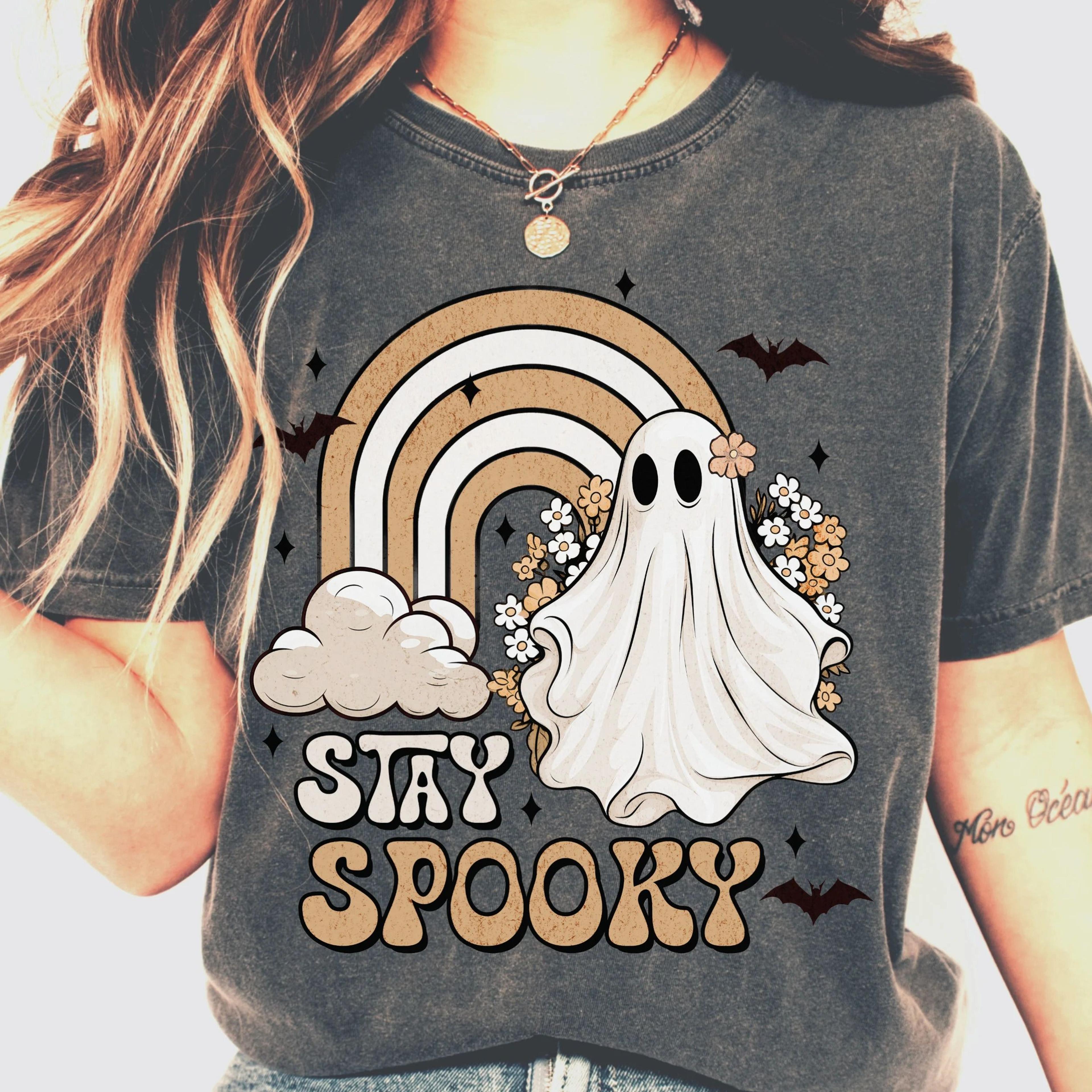 ghost halloween shirt stay spooky tee